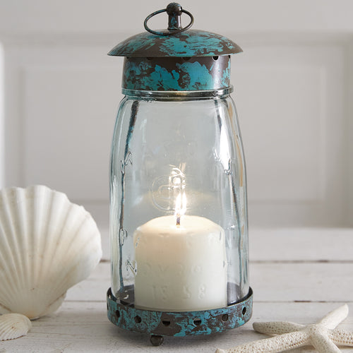 Quart Mason Jar Candle Lantern