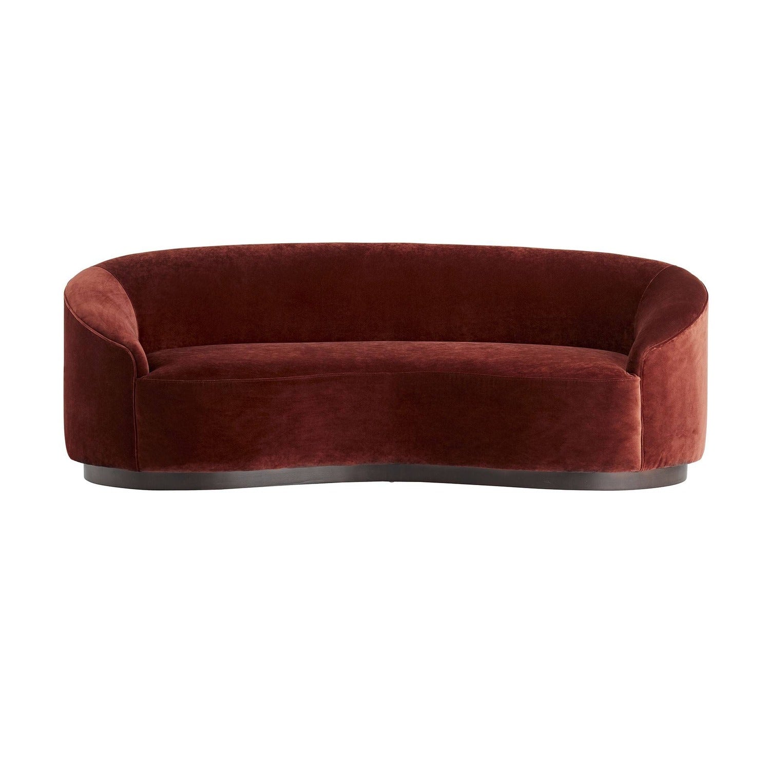 Arteriors Turner Paprika Velvet Small Sofa