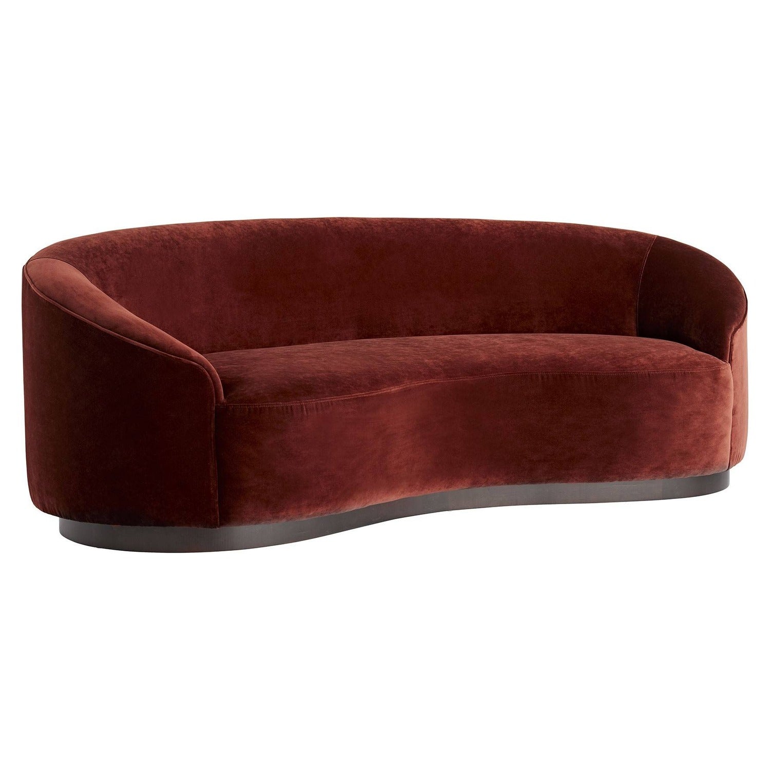 Arteriors Turner Paprika Velvet Small Sofa