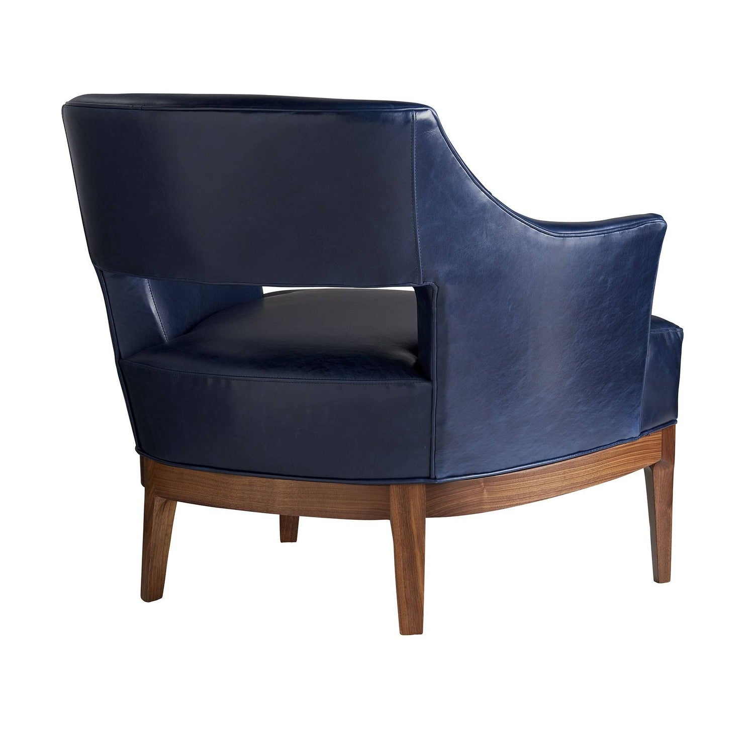 Arteriors Laurette Indigo Leather Chair