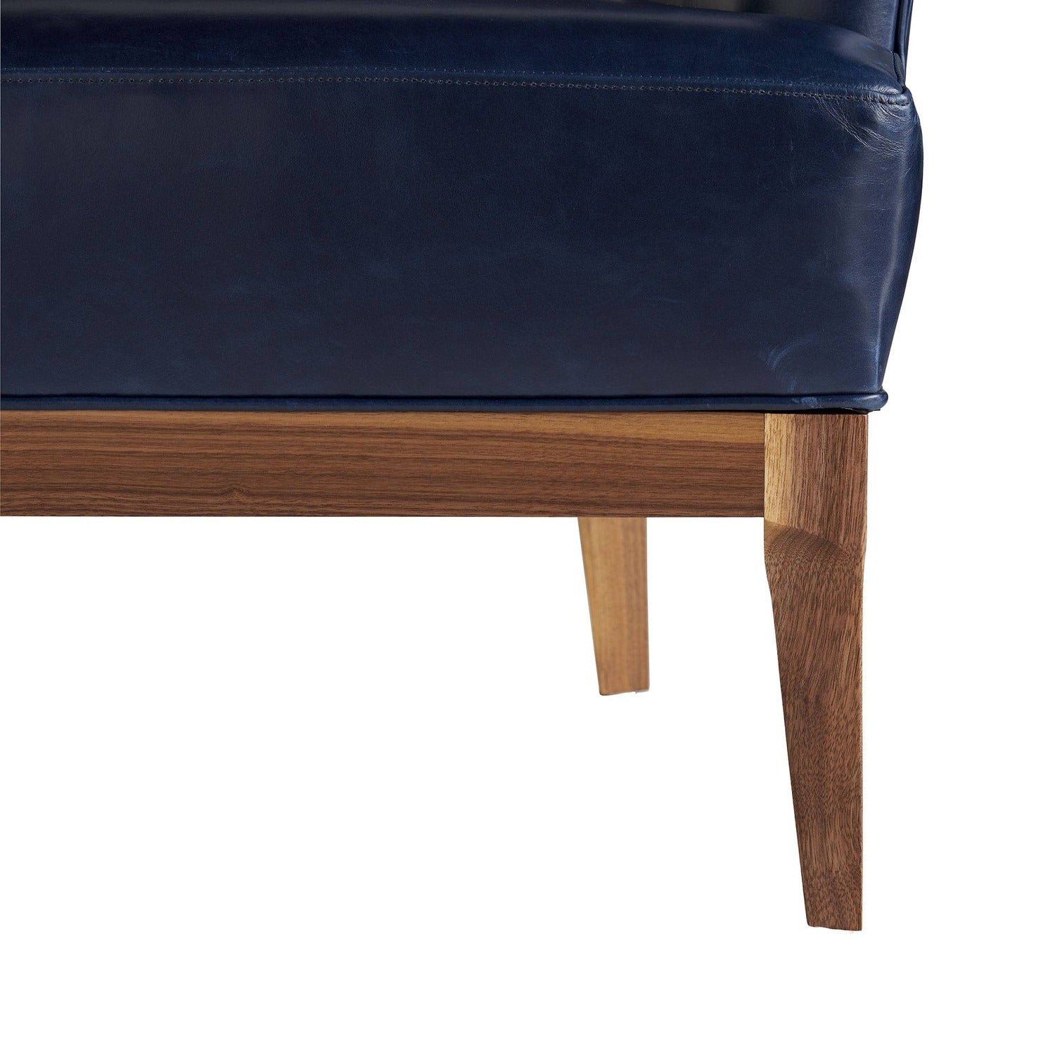Arteriors Laurette Indigo Leather Chair