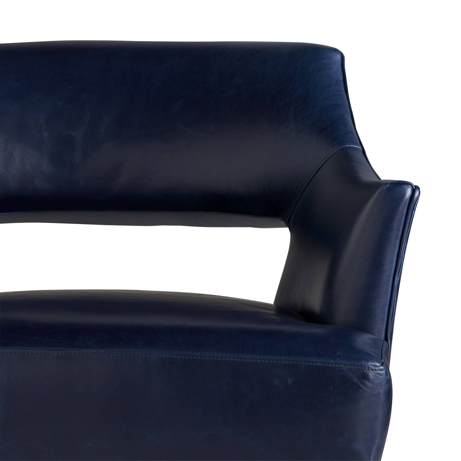 Arteriors Laurette Indigo Leather Chair