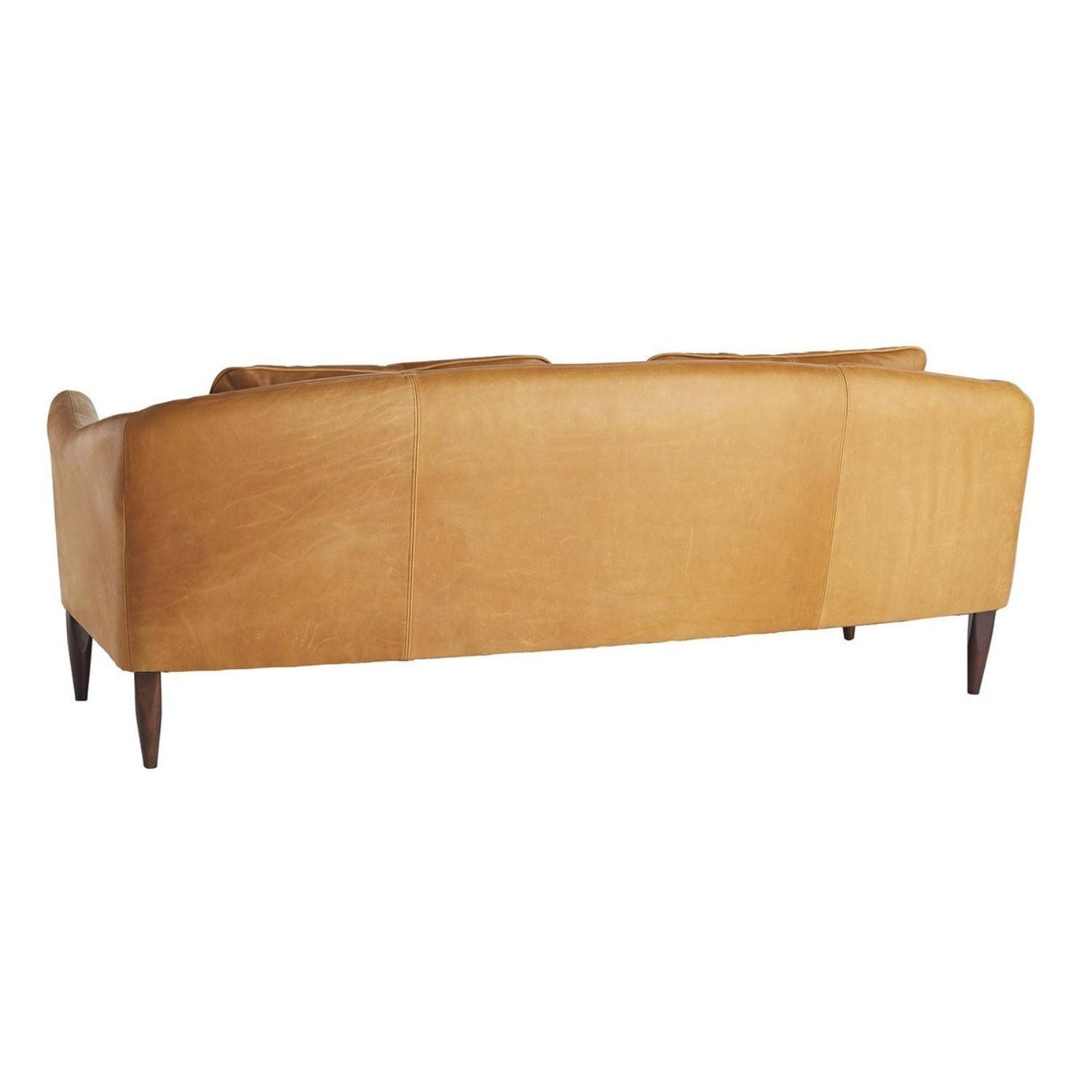 Arteriors Vincent Butterscotch Leather Sofa