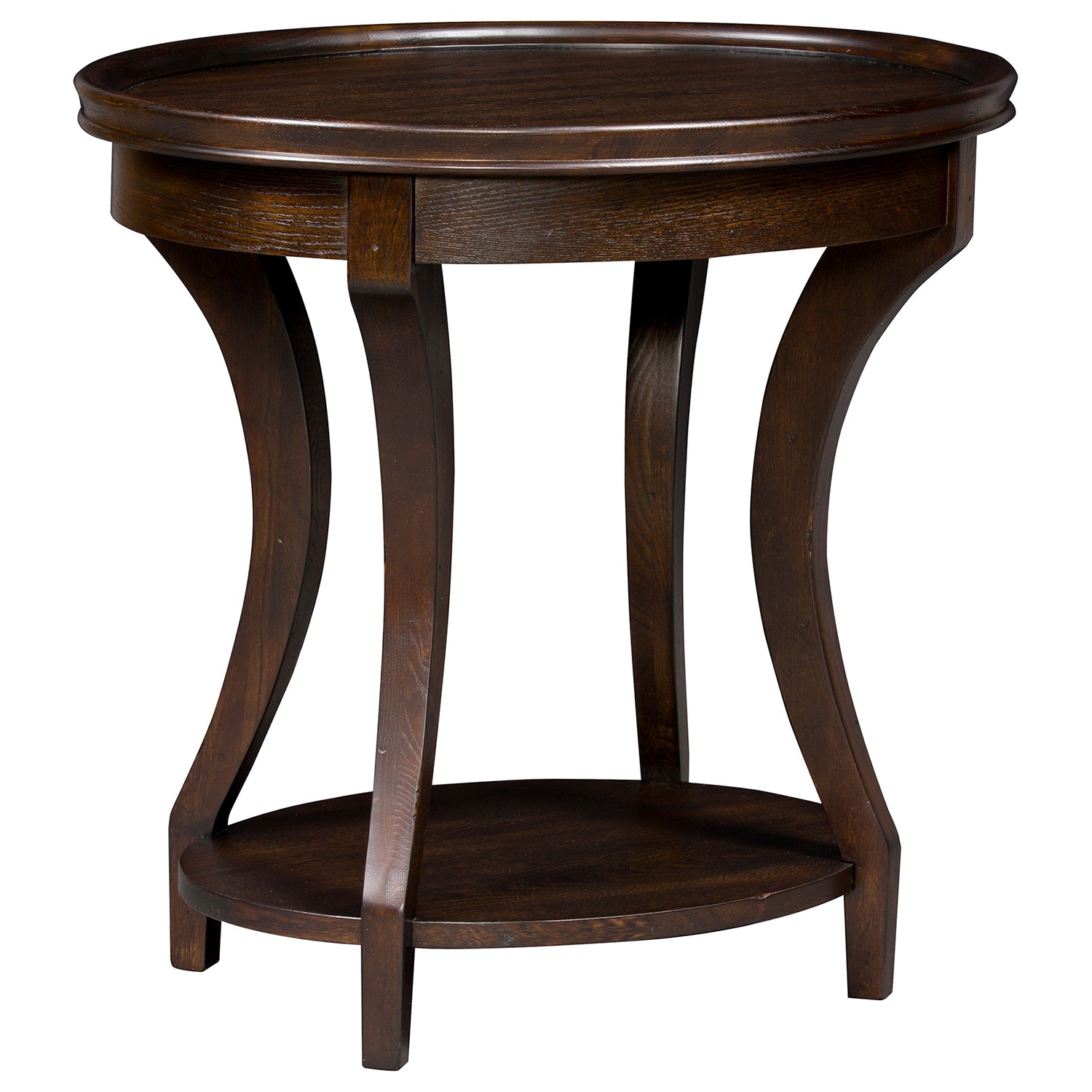 Revelation Oval End Table Set of 2 in Graphite