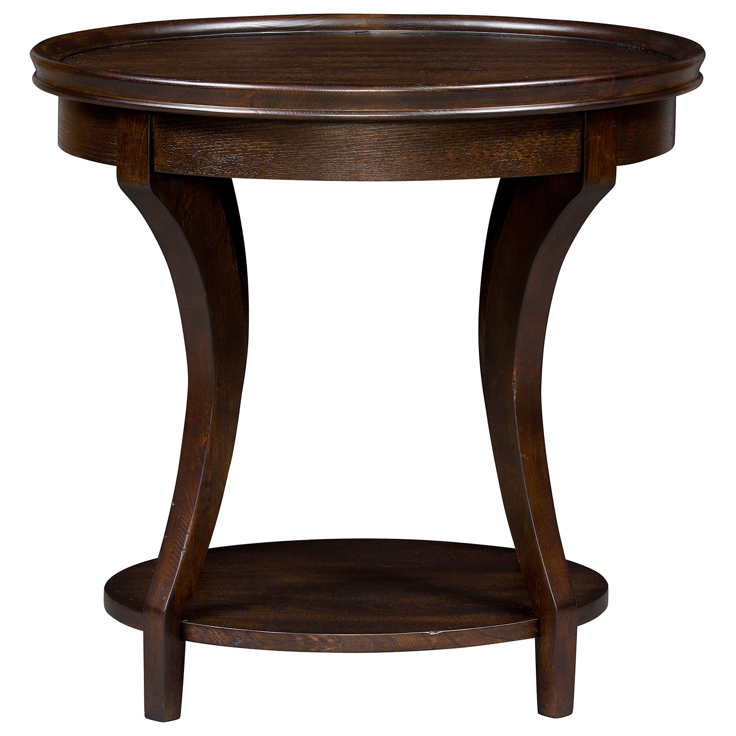 Revelation Oval End Table Set of 2 finish detail