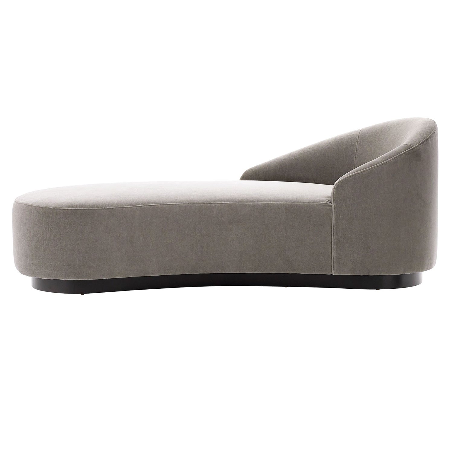 Arteriors Turner Sharkskin Velvet Gray Ash Right Arm Chaise