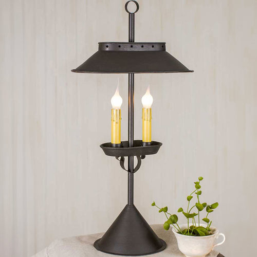Double Candle Large Desk Lamp