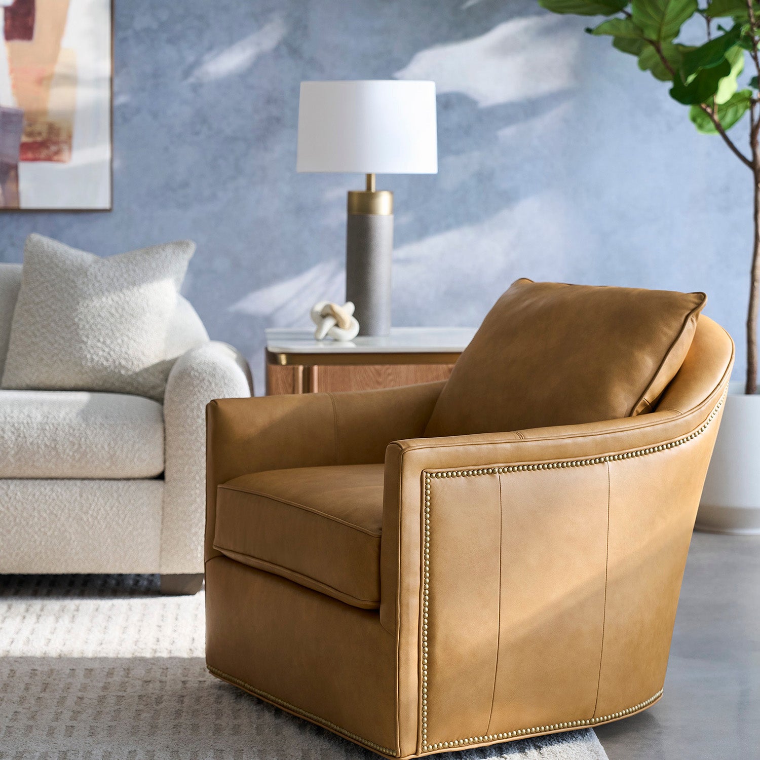 Fairfield Chair Portobello Brass End Table