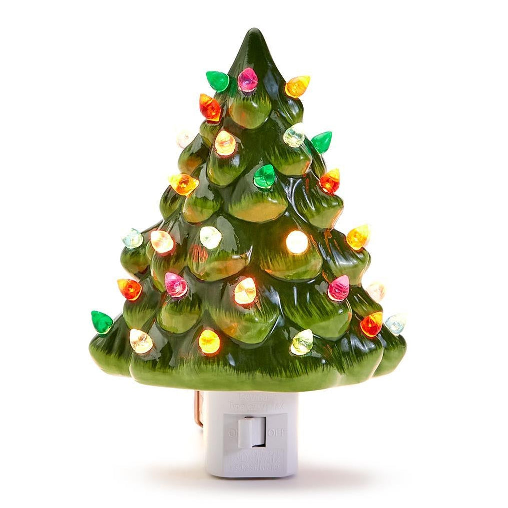 Vintage Christmas Tree Nightlight Décor, main product view