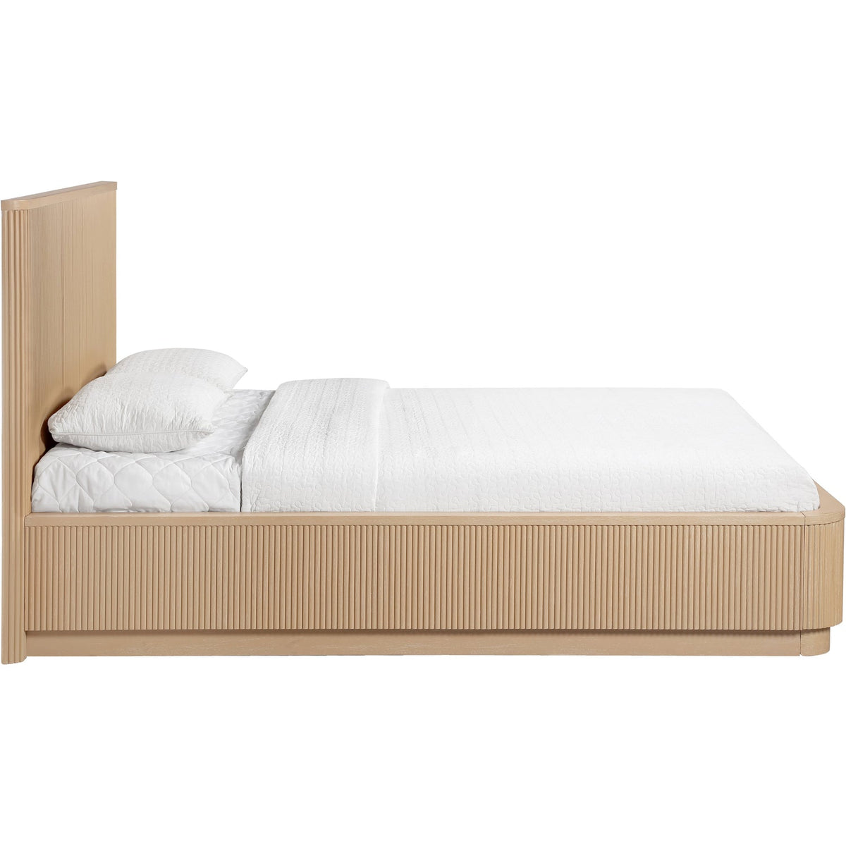 Astrid Natural Solid Wood And Oak Veneer Bed