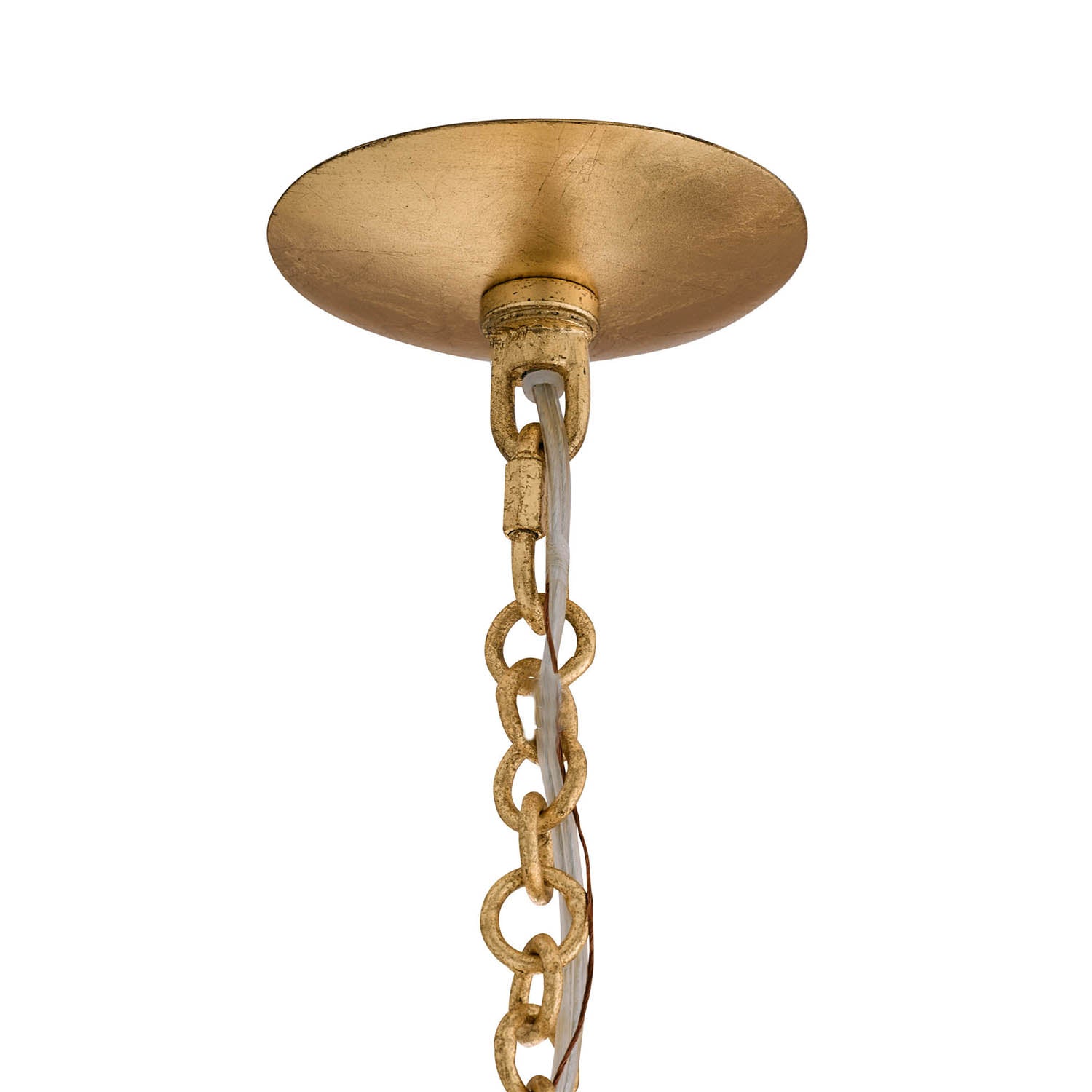 Arteriors Florko Gold Leaf Chandelier