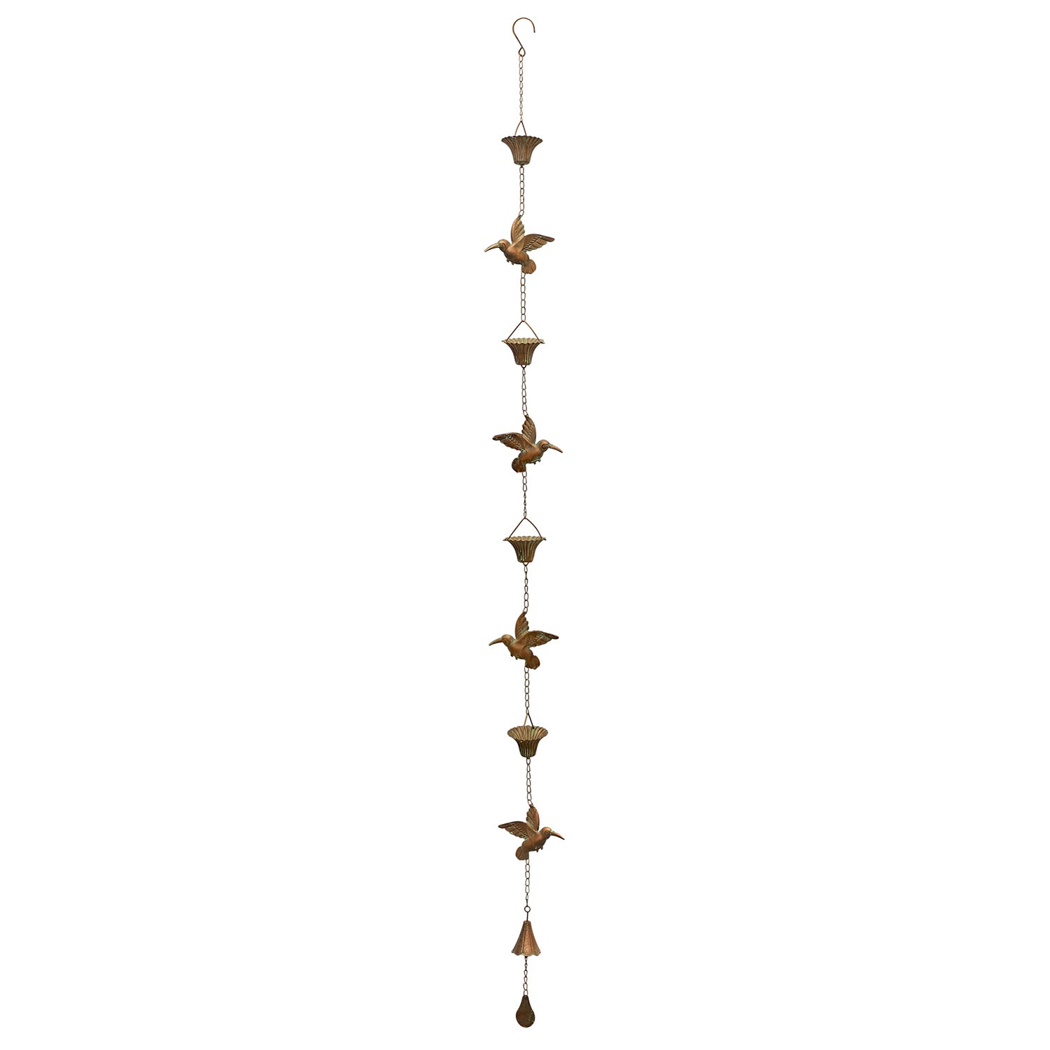 Iron Hummingbird Rain Chain