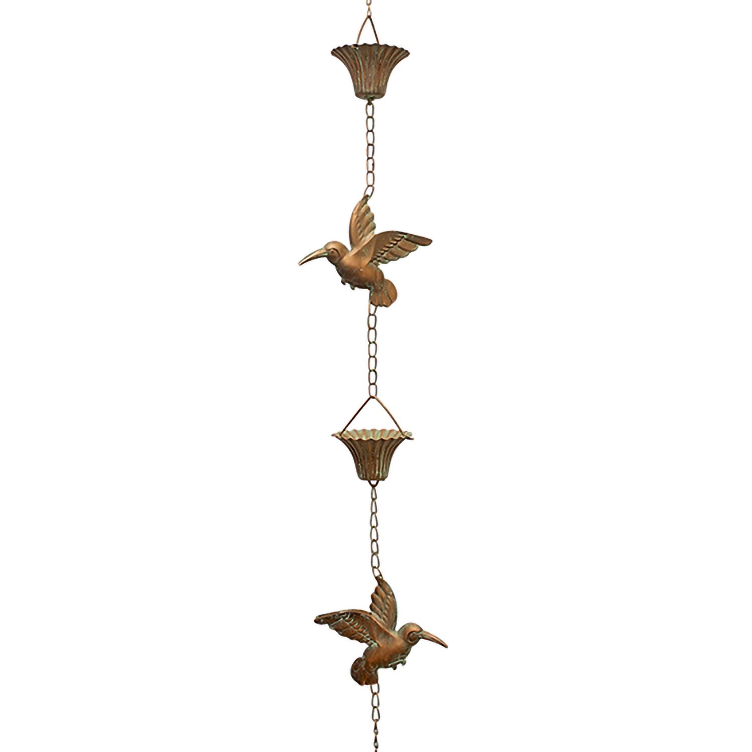 Iron Hummingbird Rain Chain