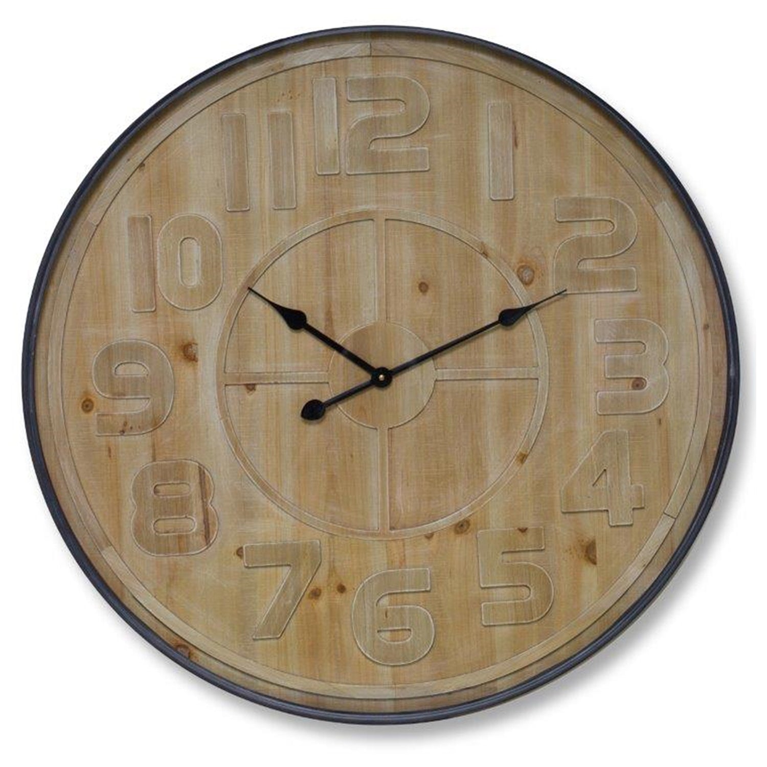 Natural Wooden Wall Clock
