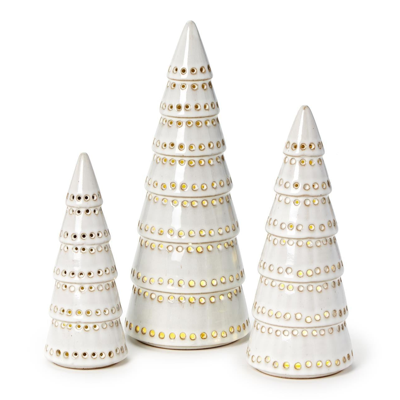 Pierced Holiday Tree Set of 3