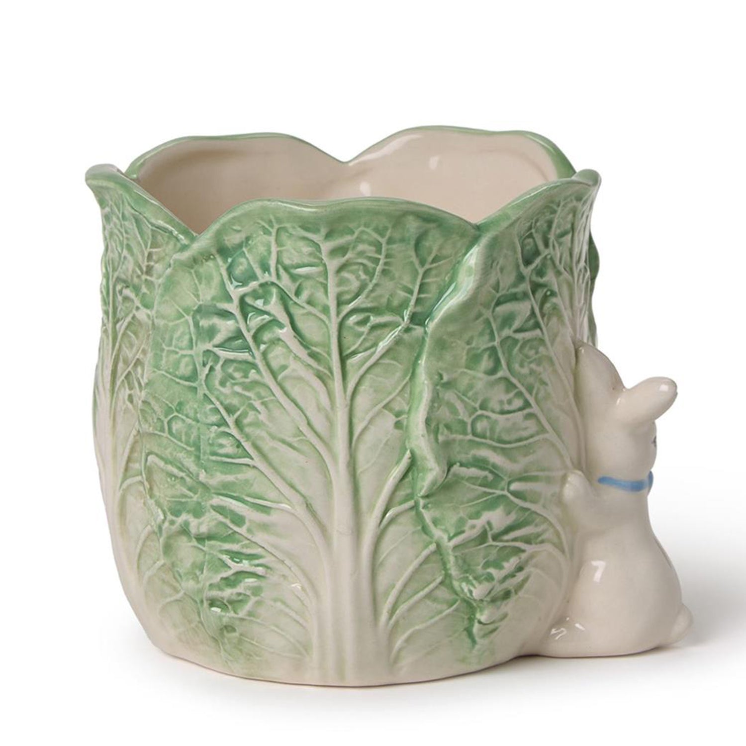 Cabbage and Bunny Cachepot/Planter Set of 2