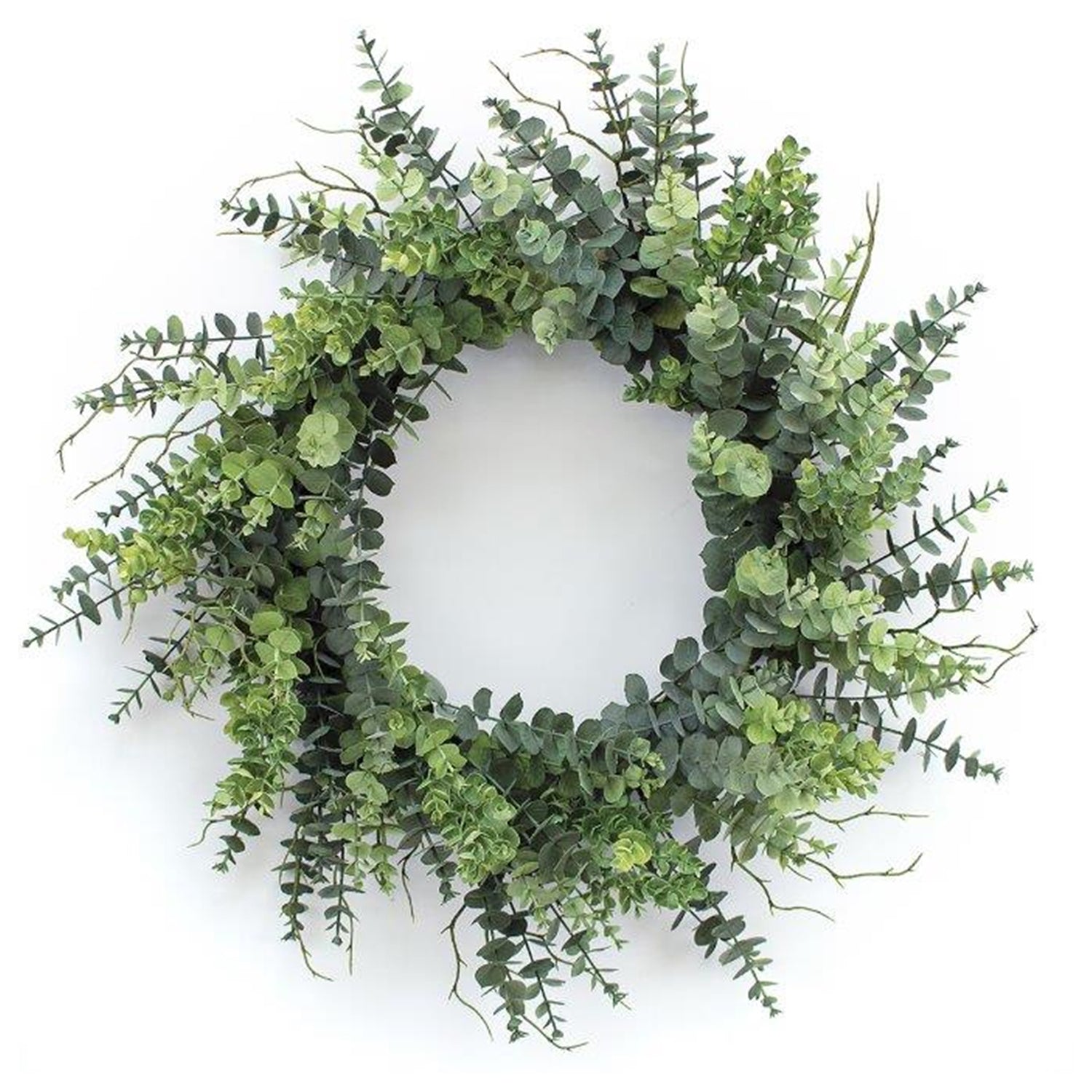 Mixed Eucalyptus Leaf Foliage Wreath