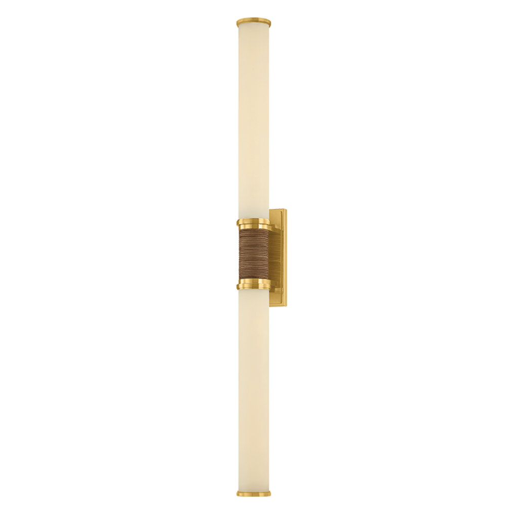 Hudson Valley Lighting Edwards Park Wall Sconce in Aged Brass, primary product view