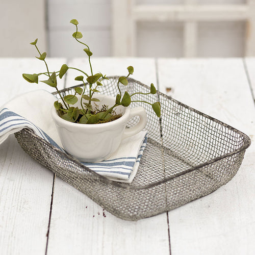 Woven Wire Table Basket Set of 2