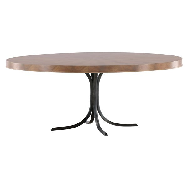 Vanguard Furniture Rendition Mocha with Oil Rubbed Steel Dining Table