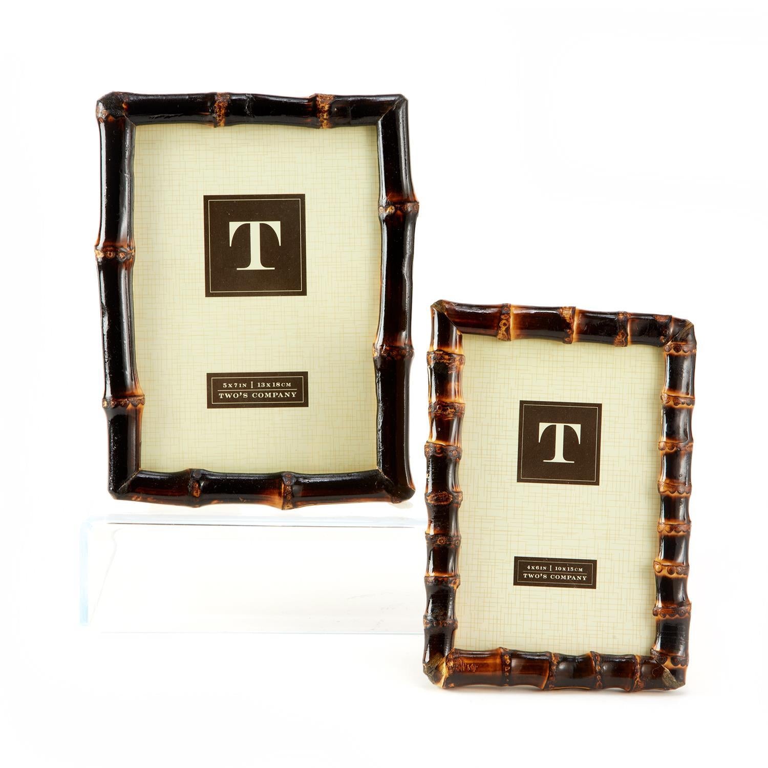 Bamboo Photo Frame Set of 2