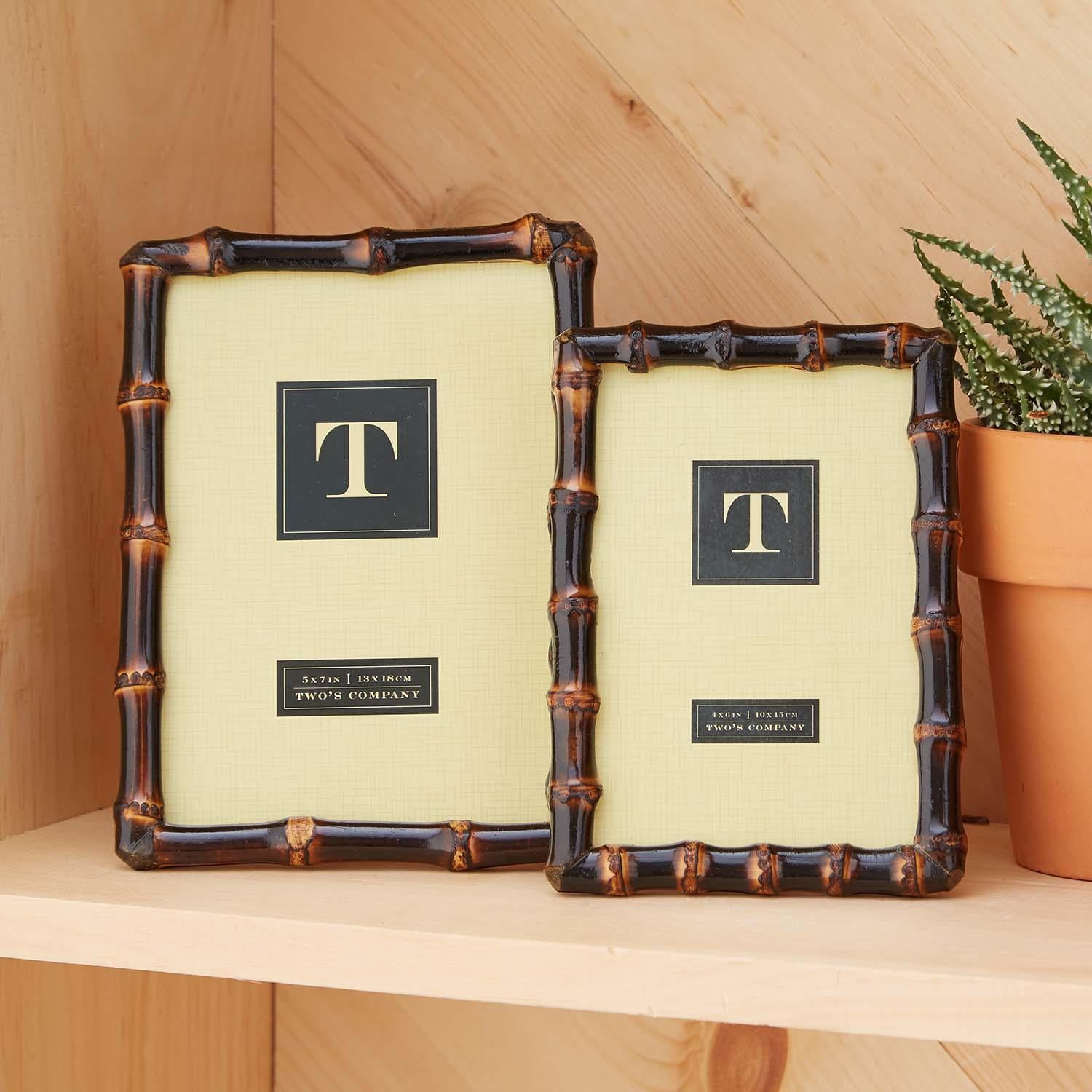 Bamboo Photo Frame Set of 2