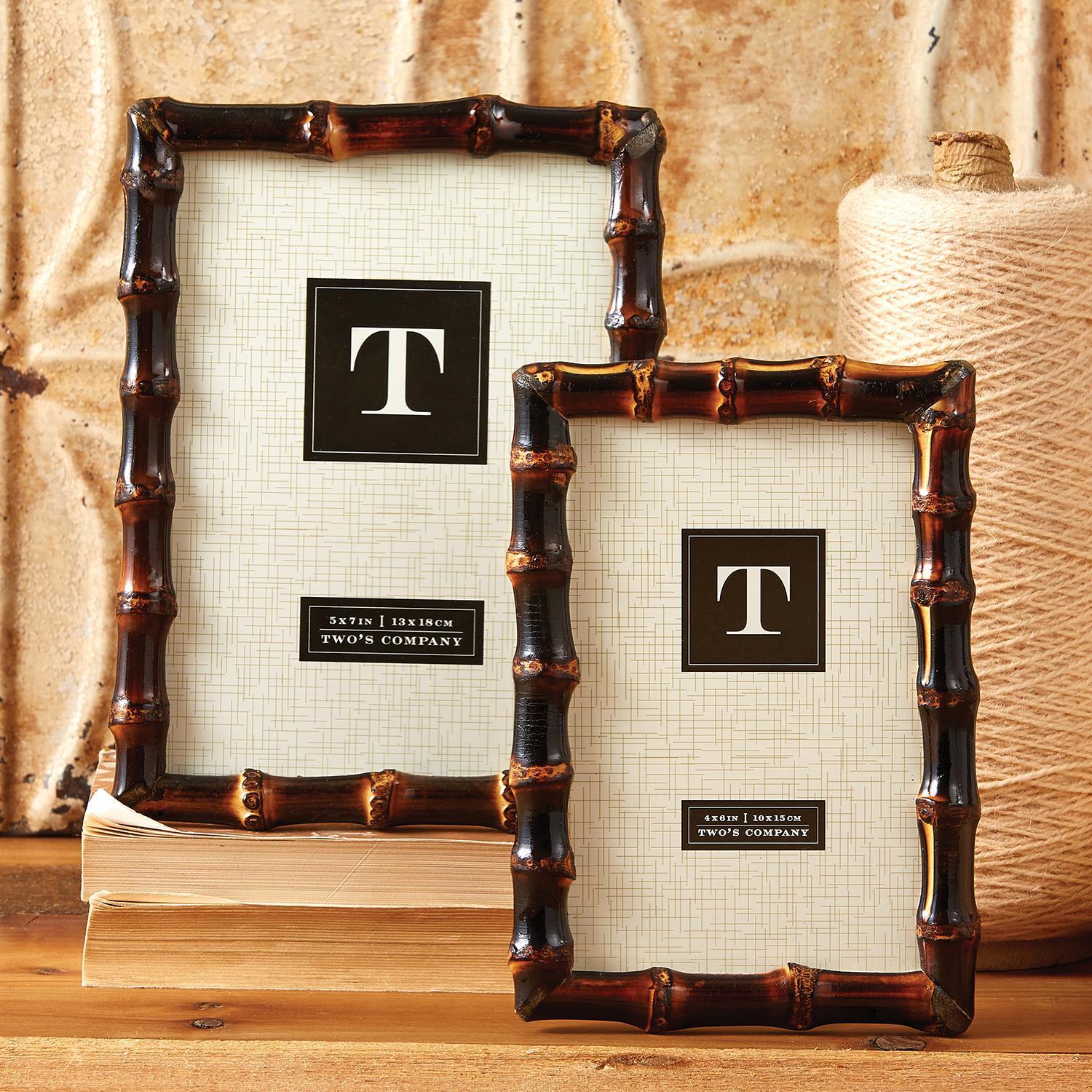Bamboo Photo Frame Set of 2