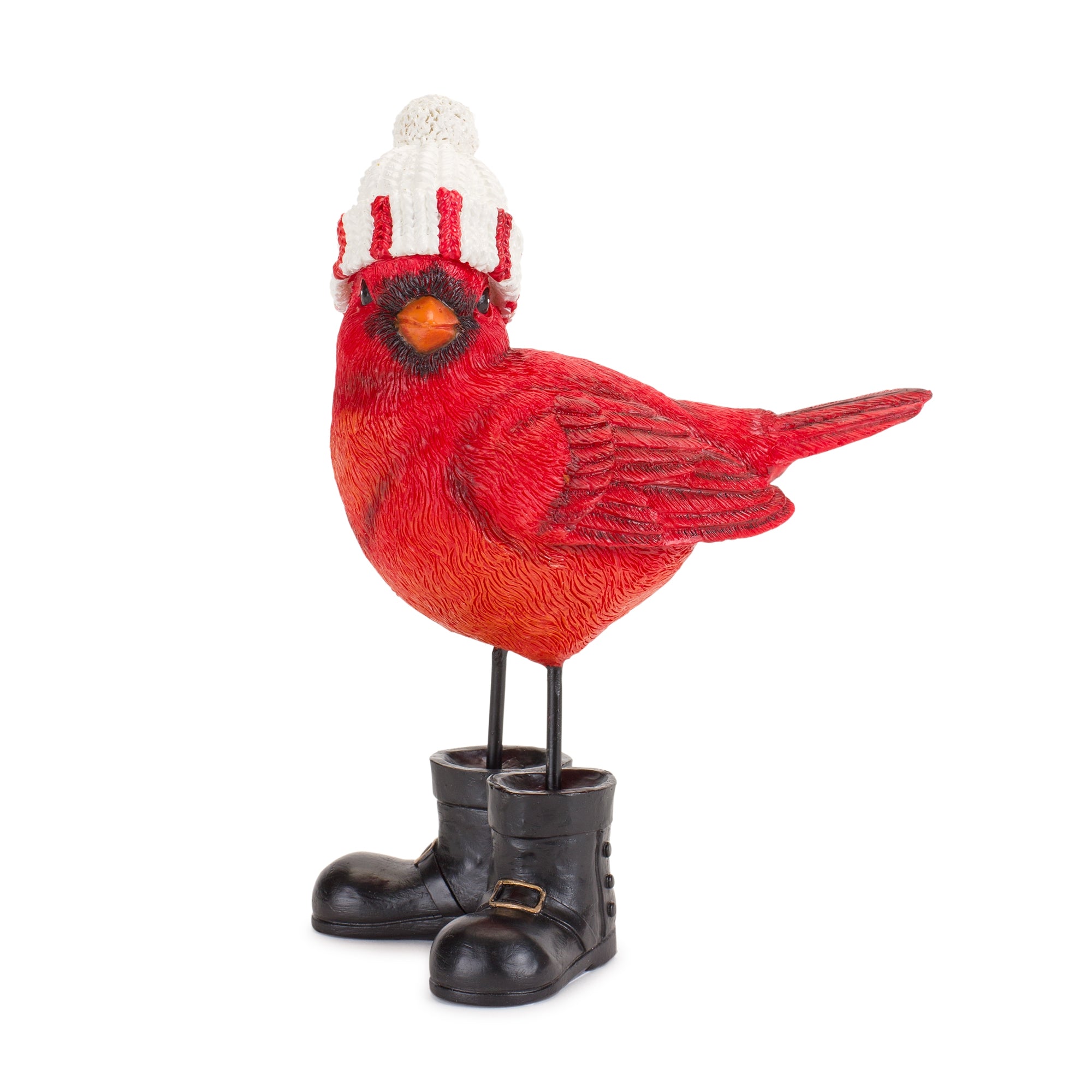 Winter Cardinal Bird Figurine Set of 3