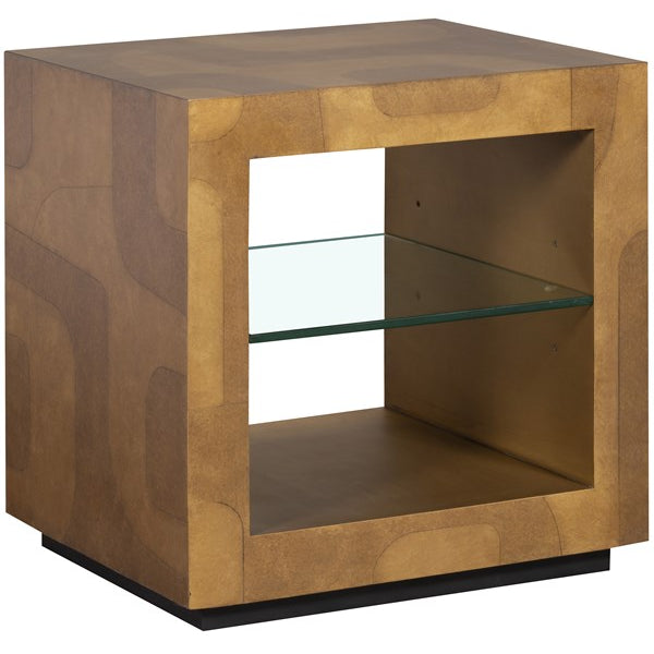 Vanguard Furniture Calder Dual Tone Brass Lamp Table