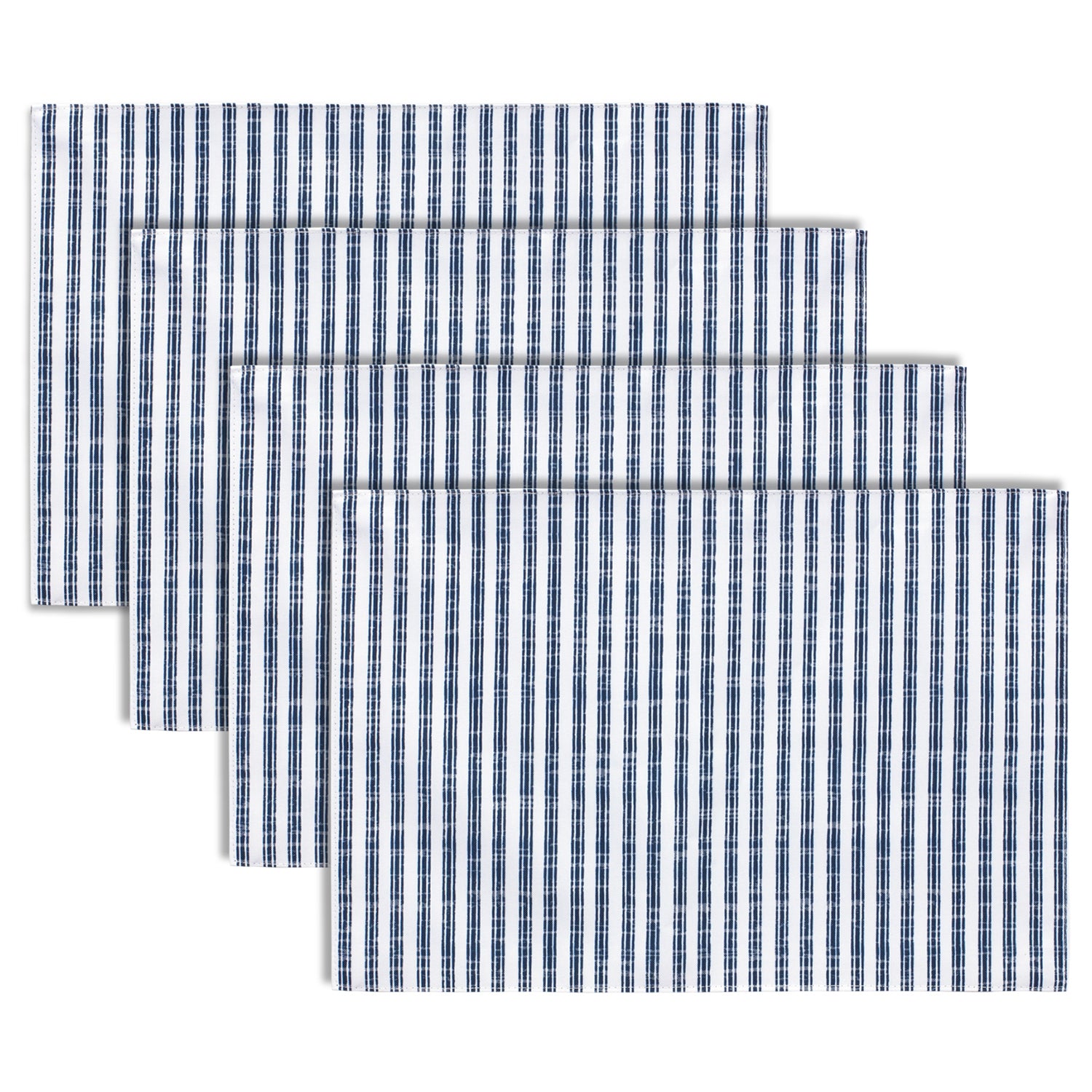 Blue and White Striped Dining Placemat Set of 4