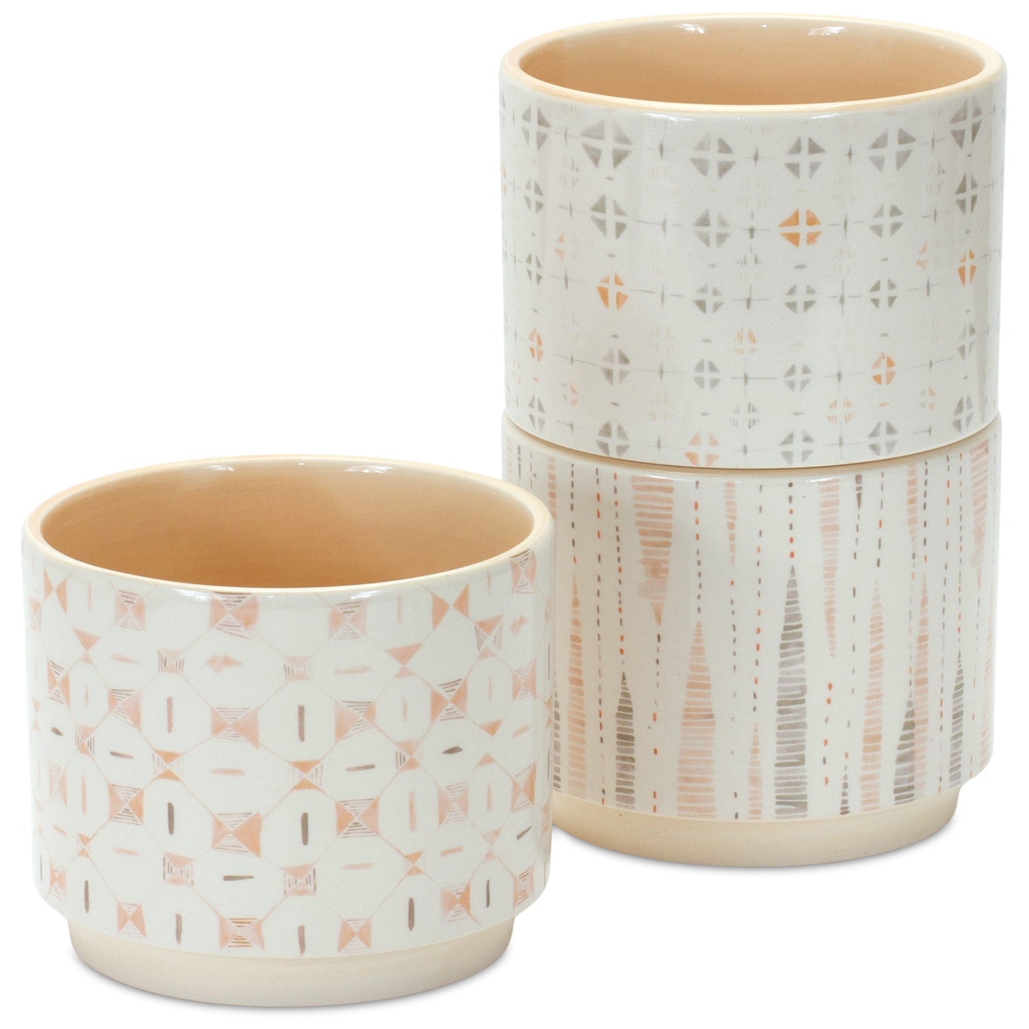 Blush Stacking Pot Set of 3
