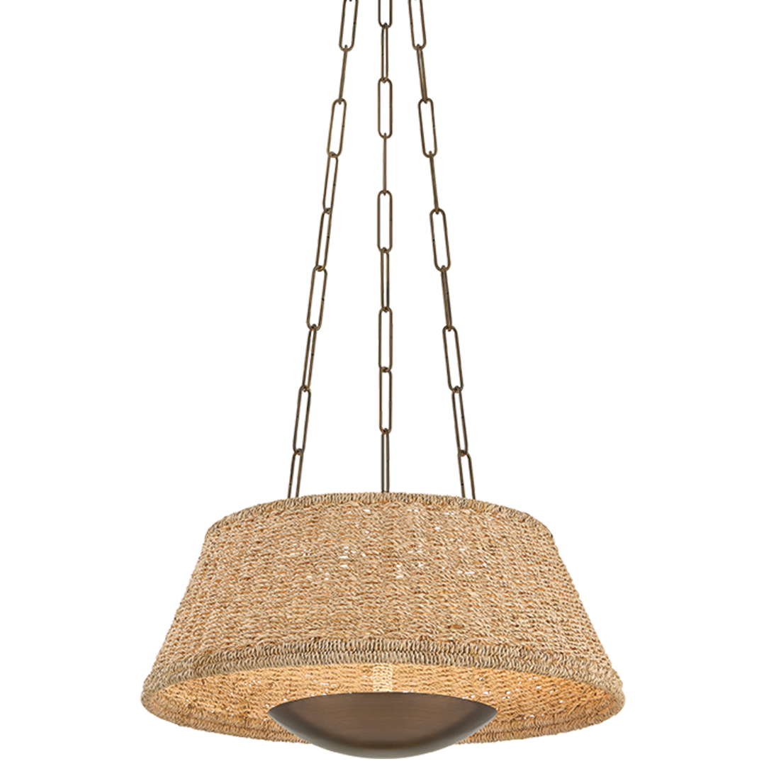 Hudson Valley Lighting Echo Lake Small Pendant in Historic Bronze, primary product view