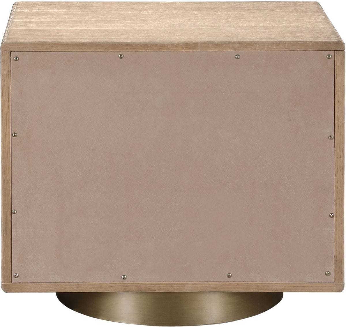 Wade 26in Natural Oak Veneer Nightstand Side Table Set of 2