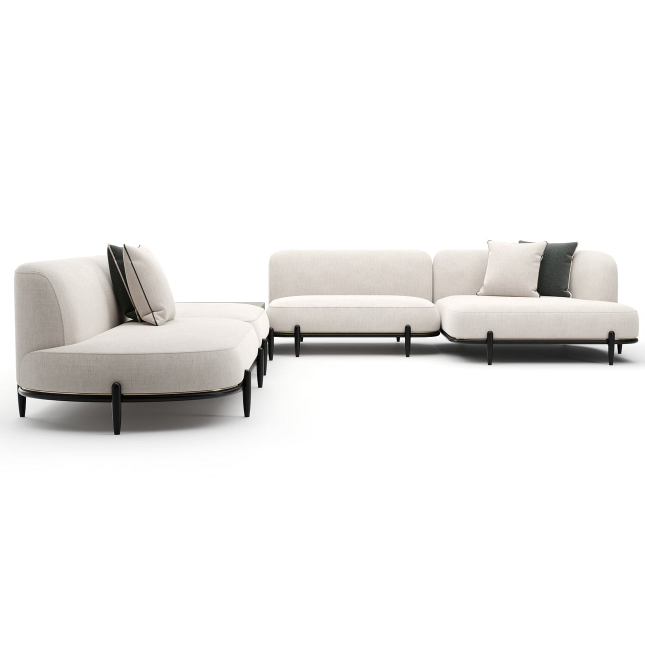 Caracole Madera LAF Large L Sectional Sofa