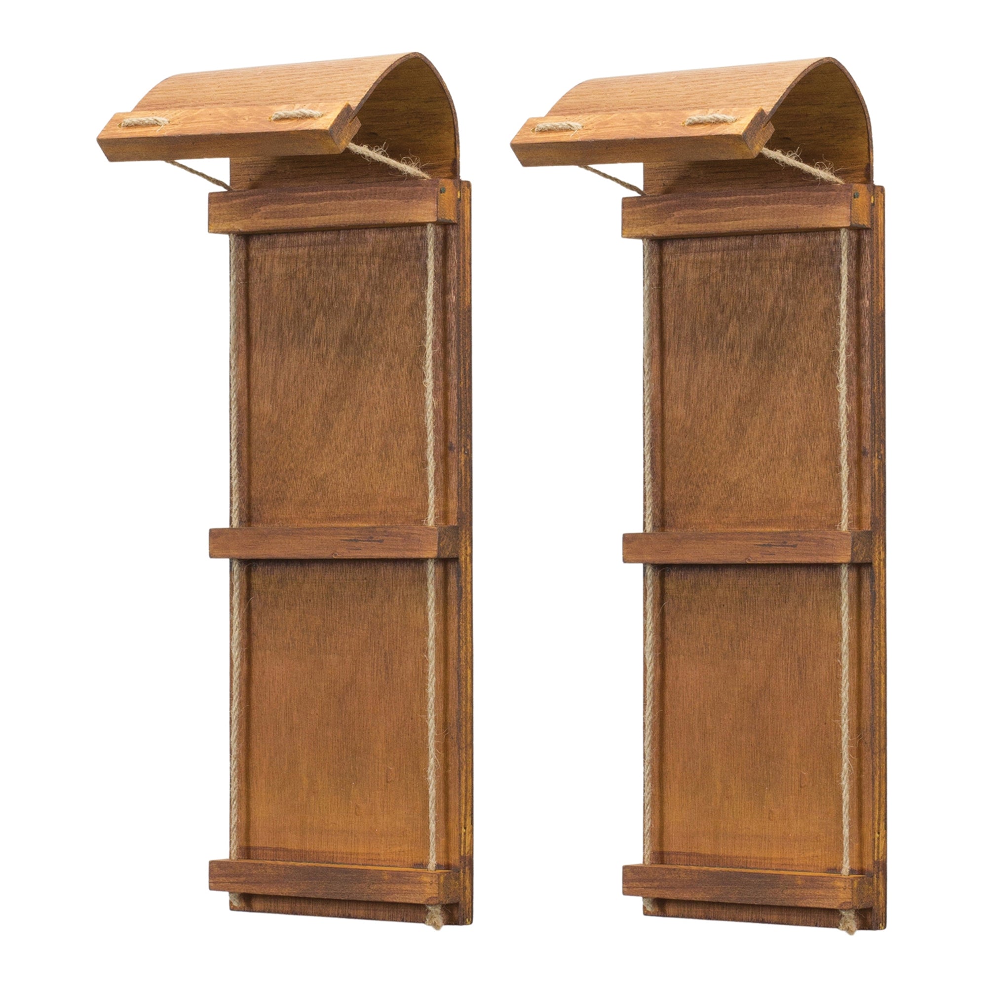 Vintage Toboggan Sled Ornament Set of 2