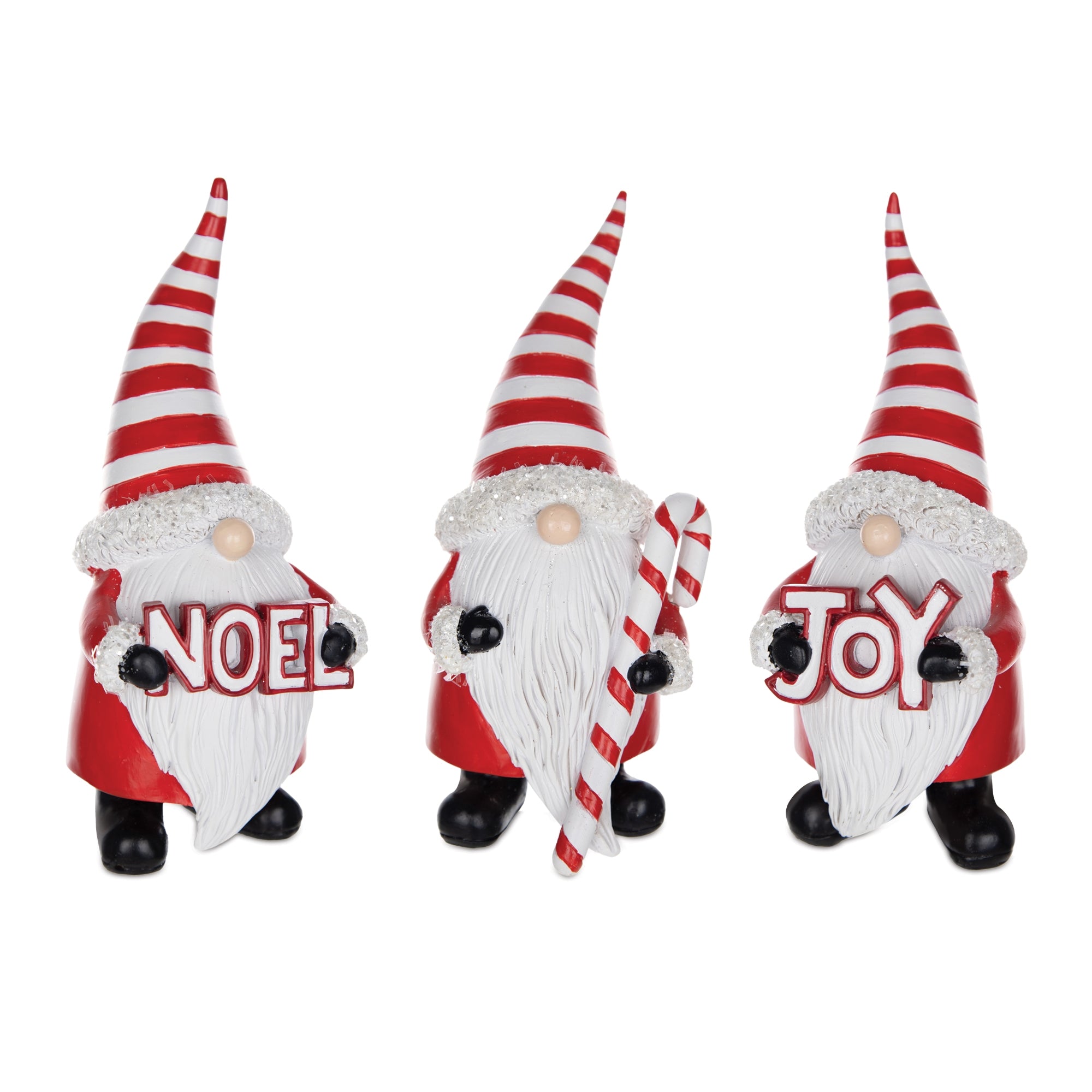 Santa Gnome Sculpture Set of 3
