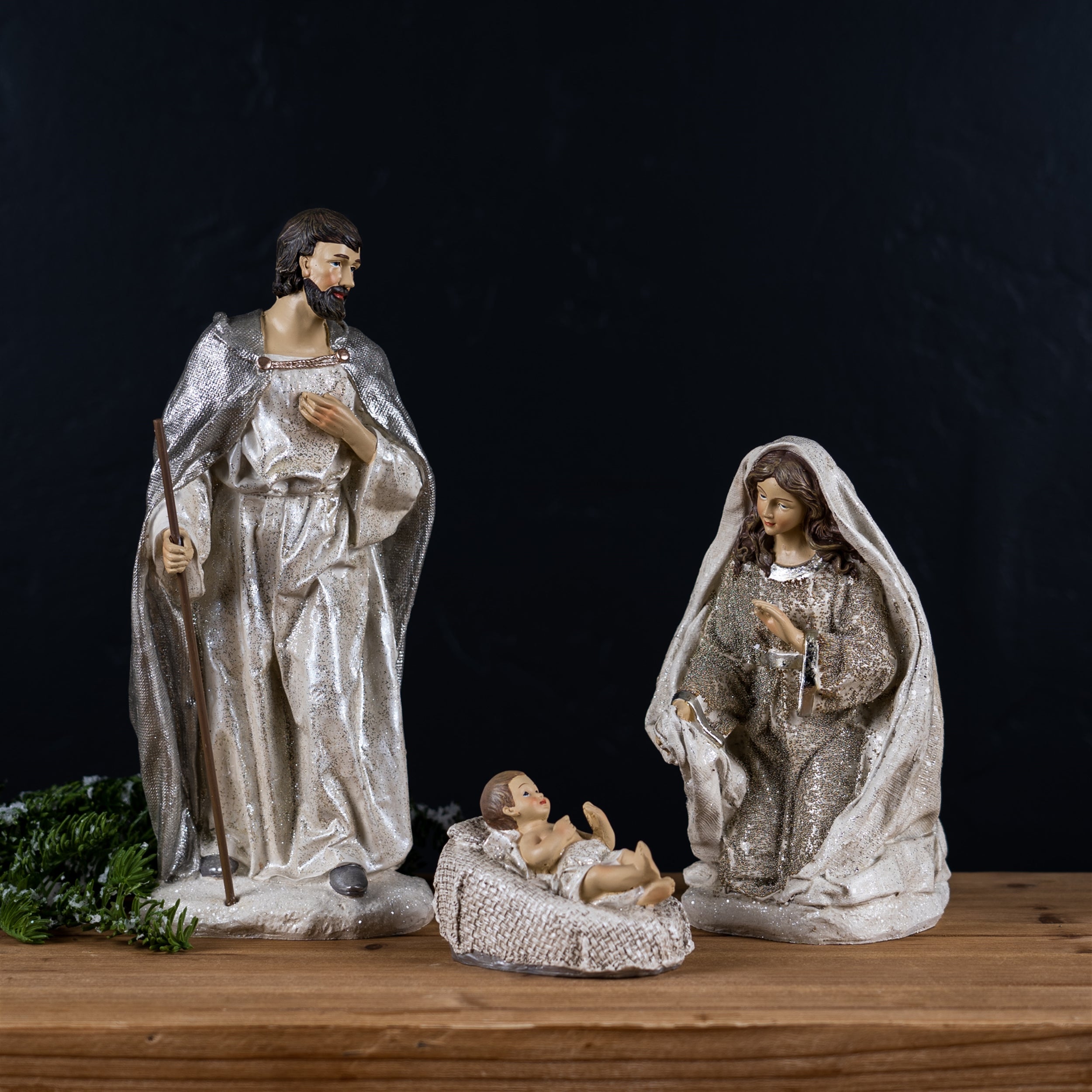 Holy Family Nativity Sculptures Set of 3
