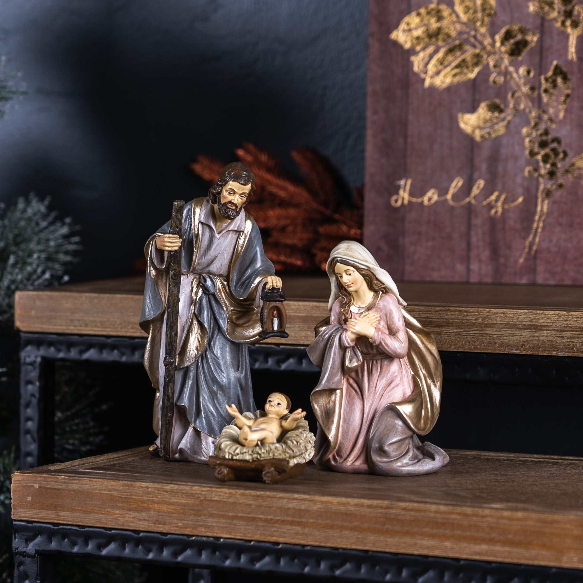 Holy Family Nativity Figurines Set of 3
