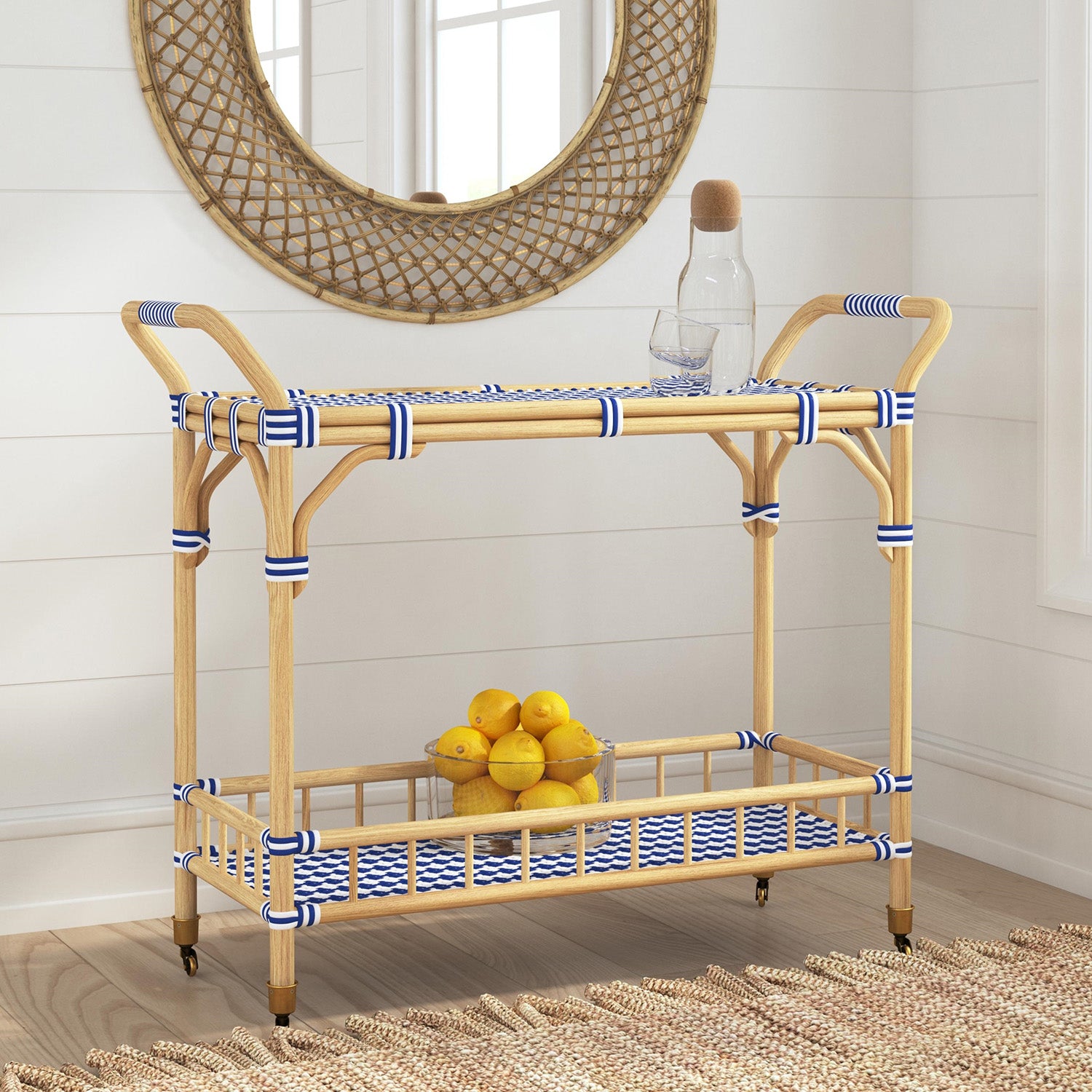 Bassett Mirror Ventana Bar Cart