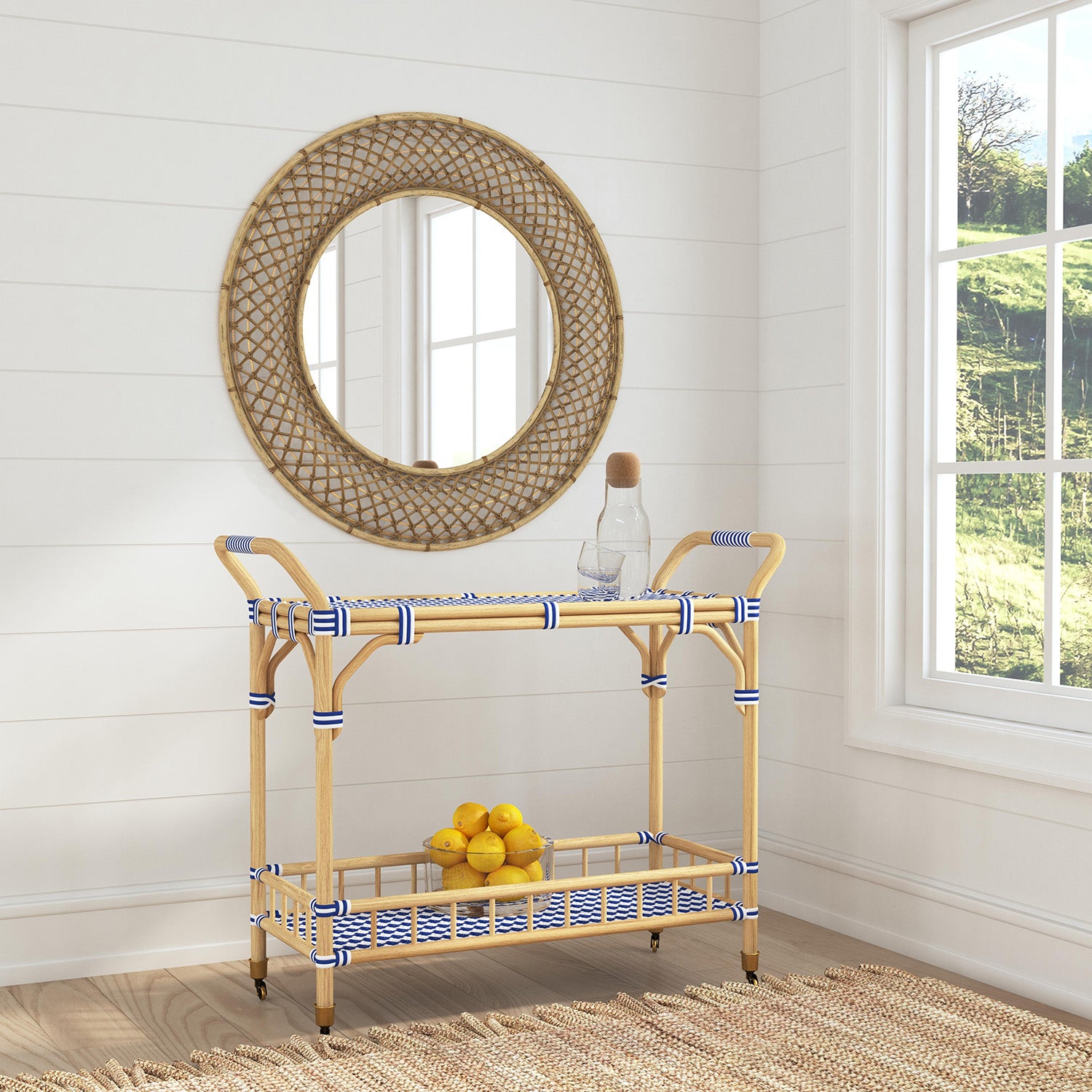 Bassett Mirror Ventana Bar Cart