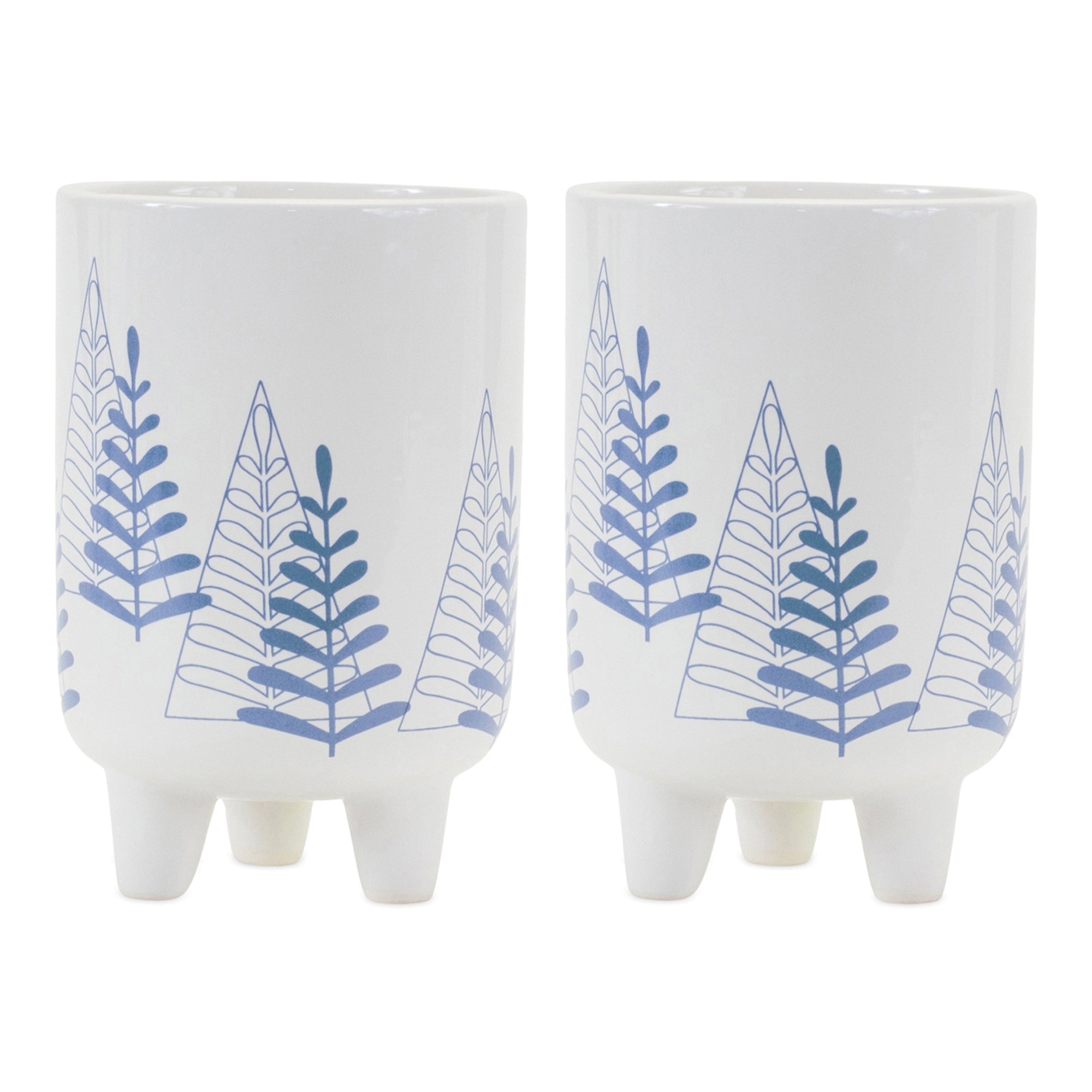 Pine Tree Planter Set of 2