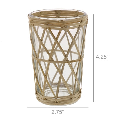 Cane Votive Holder Set of 4