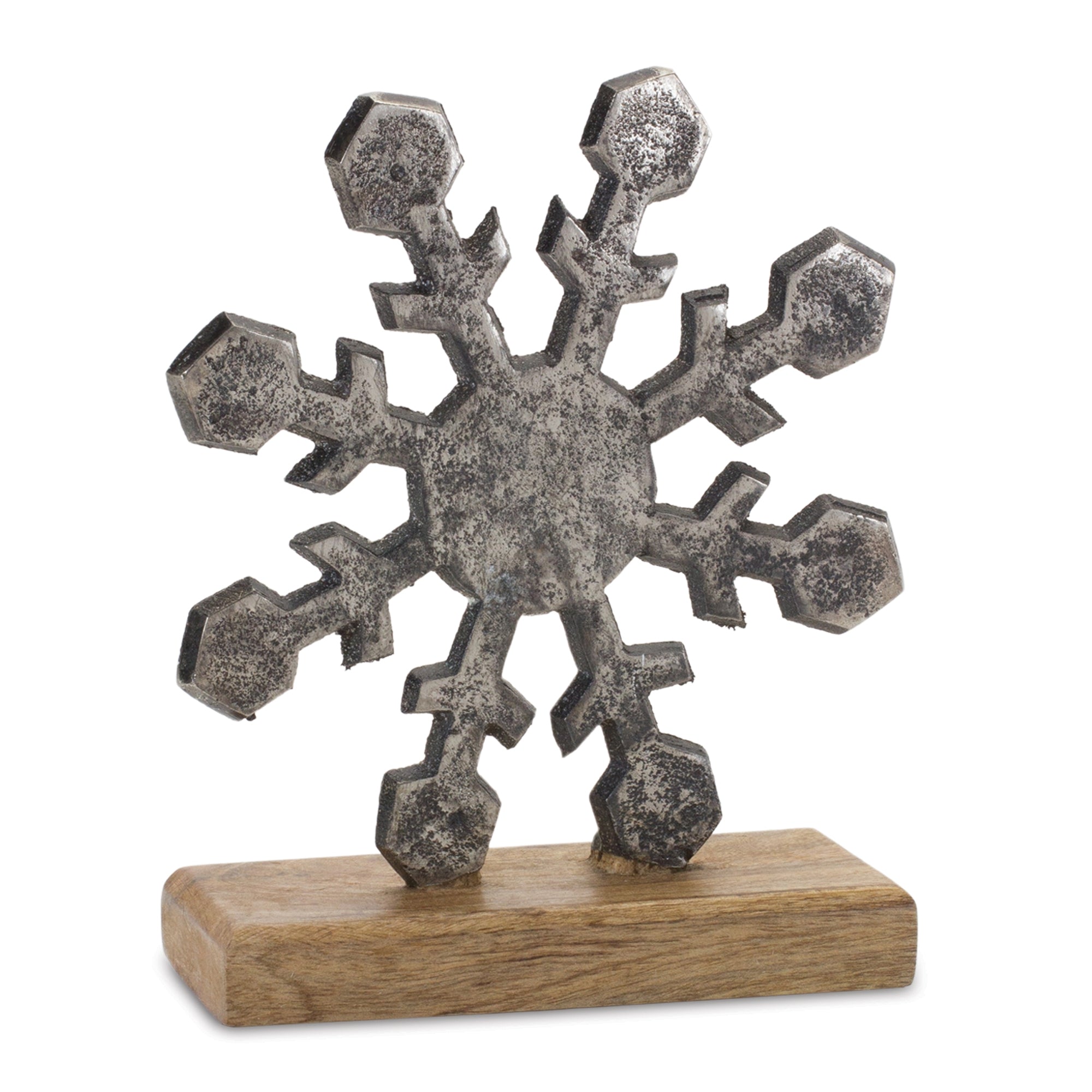 Metal Snowflake Sculpture Set of 6