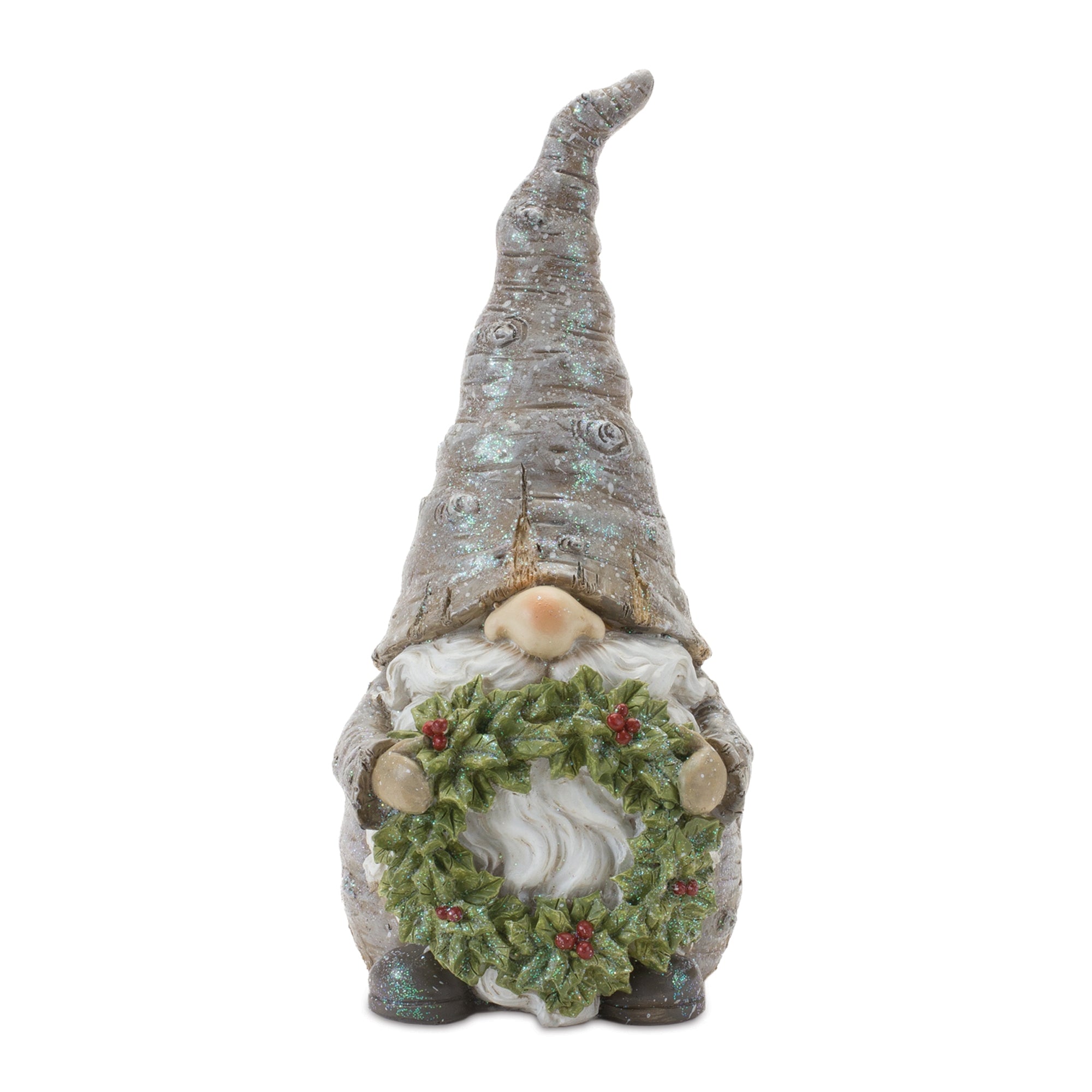 Pine Tree Trunk Gnome Sculpture Set of 2