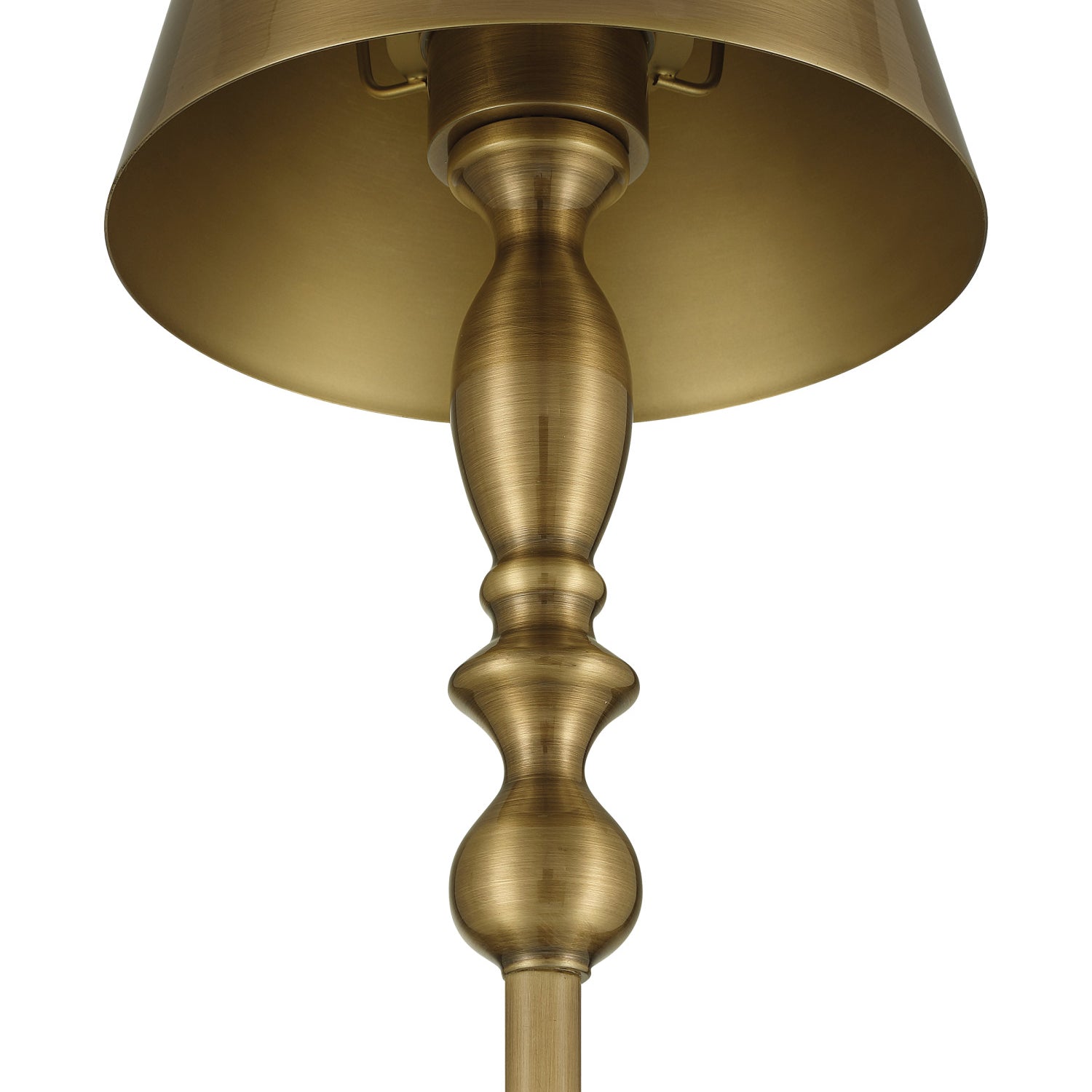 Currey & Co Viaggio Antique Brass Cordless Floor Lamp