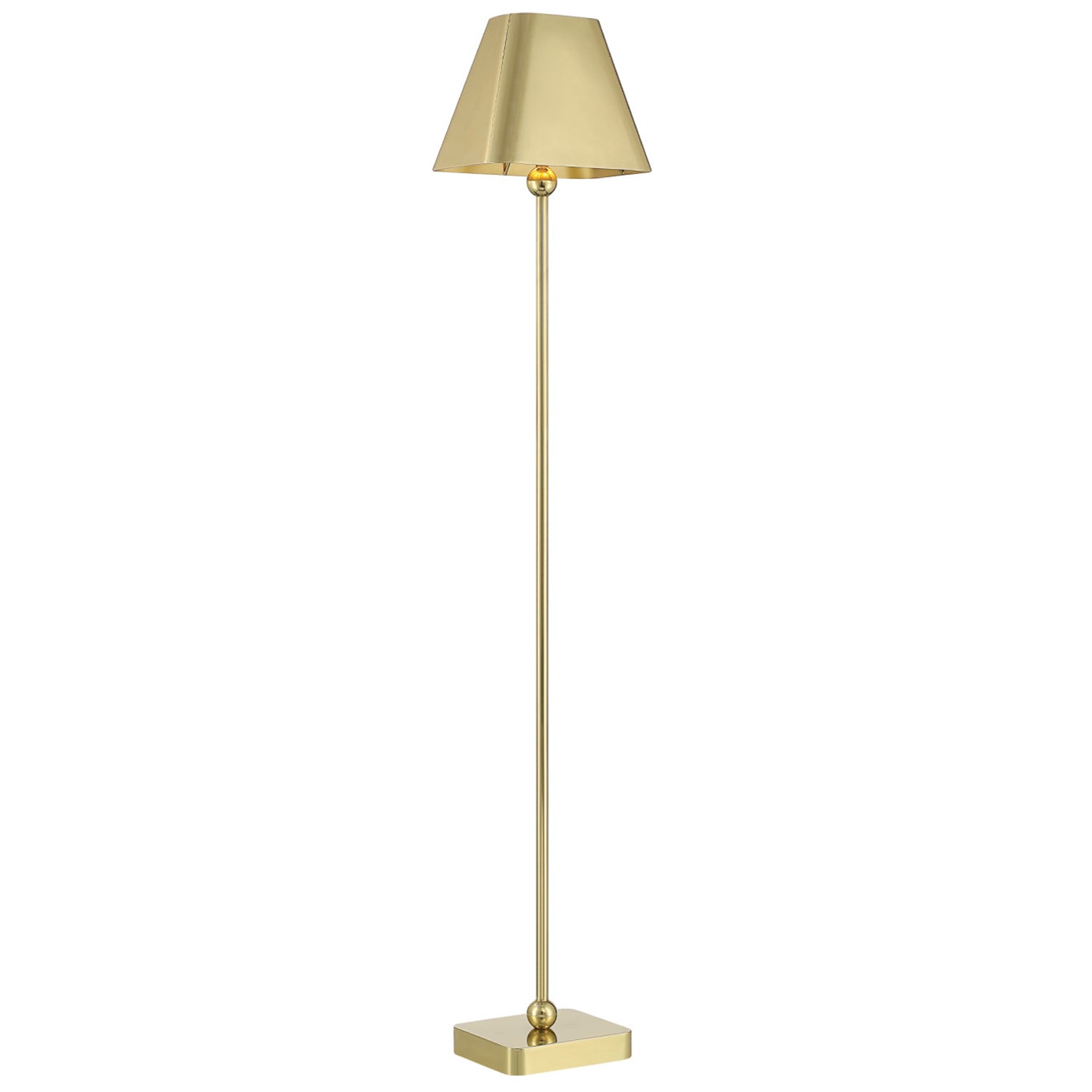 Currey & Co Gadabout Brass Cordless Floor Lamp