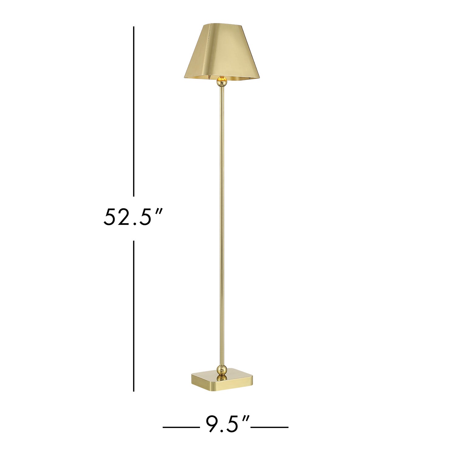 Currey & Co Gadabout Brass Cordless Floor Lamp