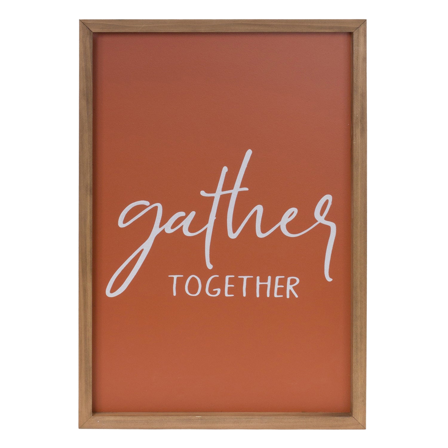 Gather and Thankful Sentiment Sign Set of 2