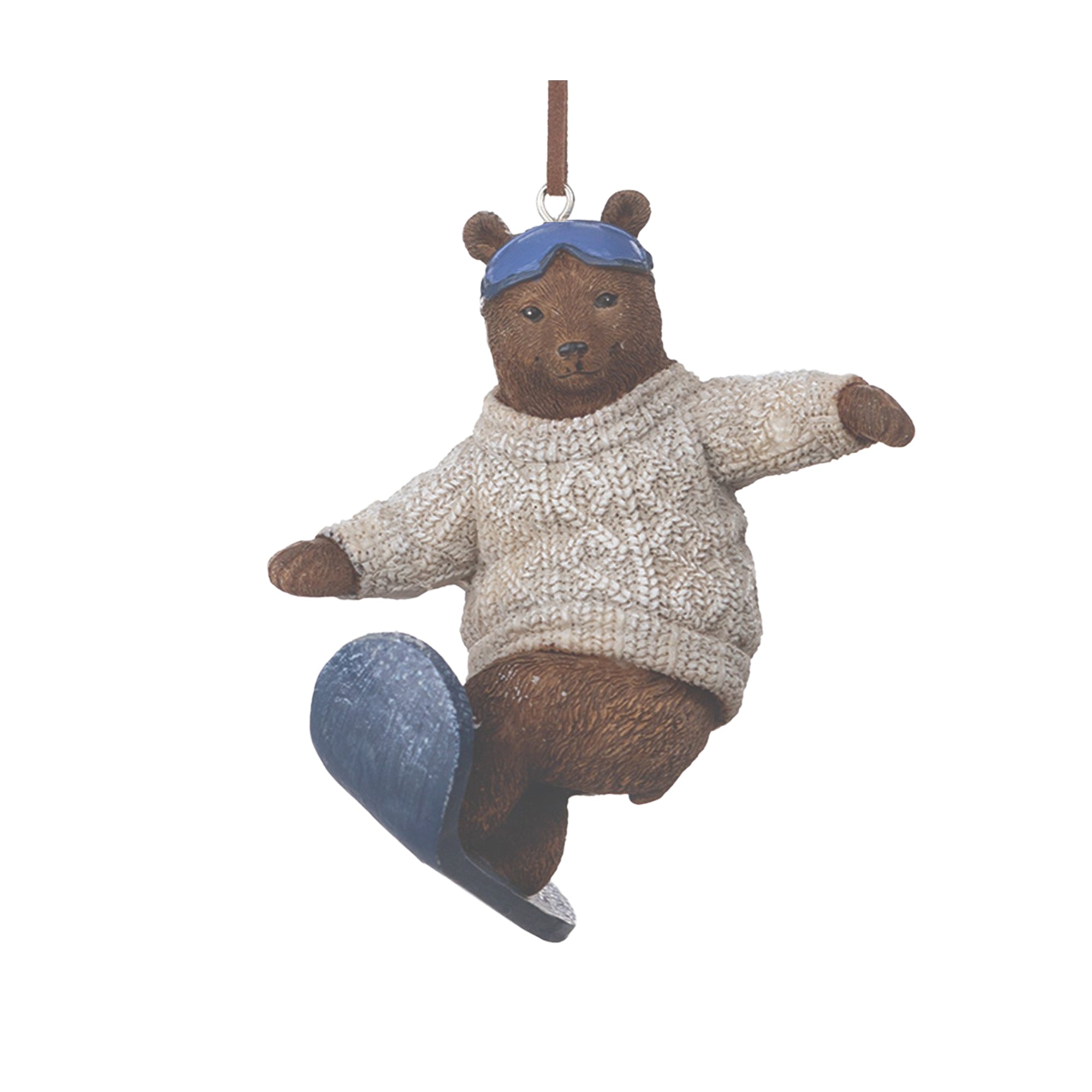 Skate and Snowboard Bear Ornament Set of 4
