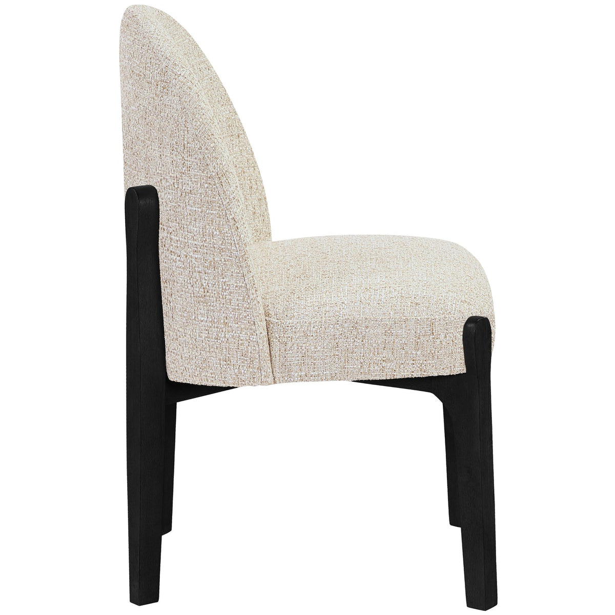 Torino Beige Fabric Upholstered Dining Chair Set of 2